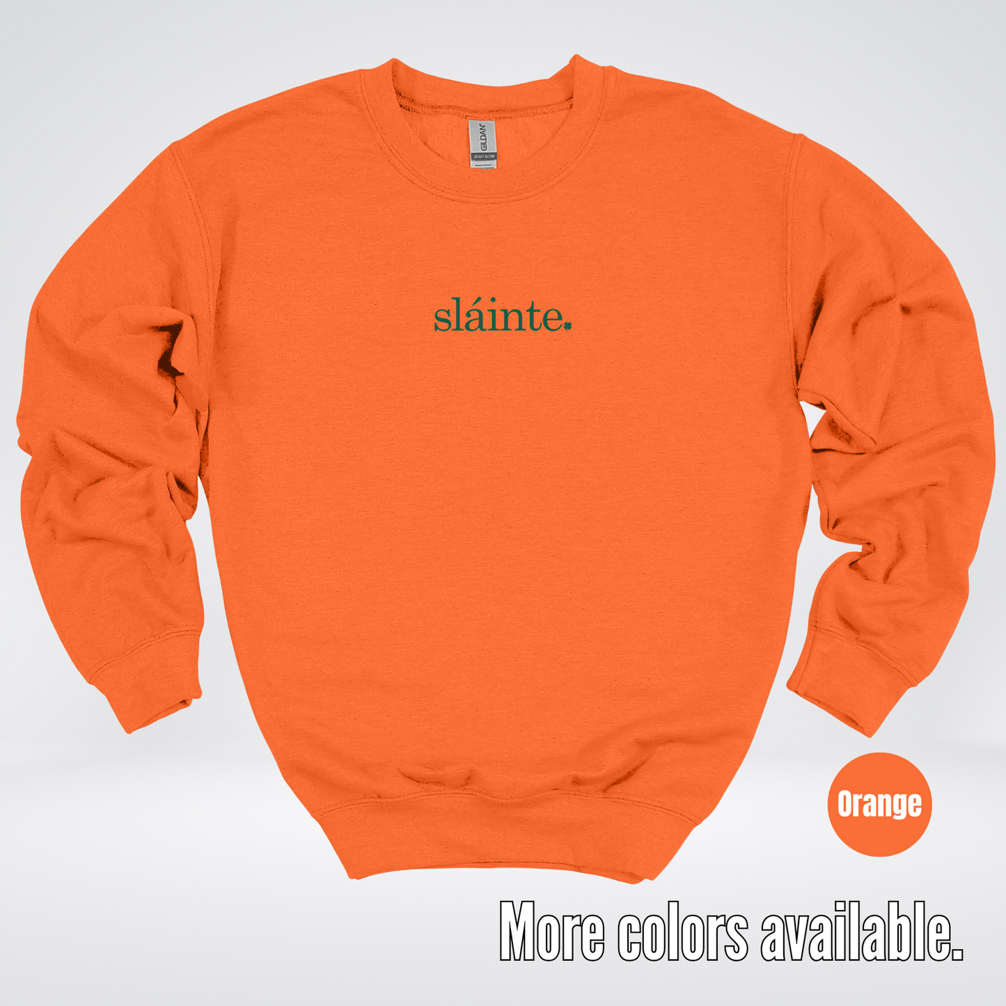 Slainte - Forest Green Design – Saint Patrick’s Day Crewneck Sweatshirt
