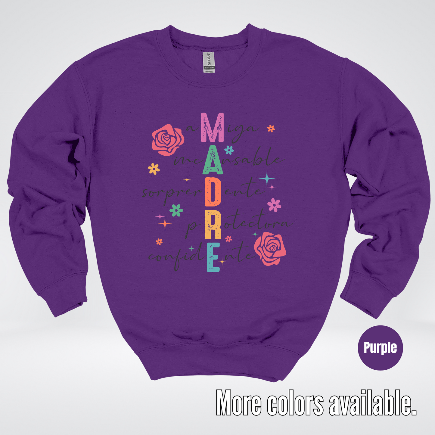 Madre Spanish Mother's Day Crewneck Sweatshirt