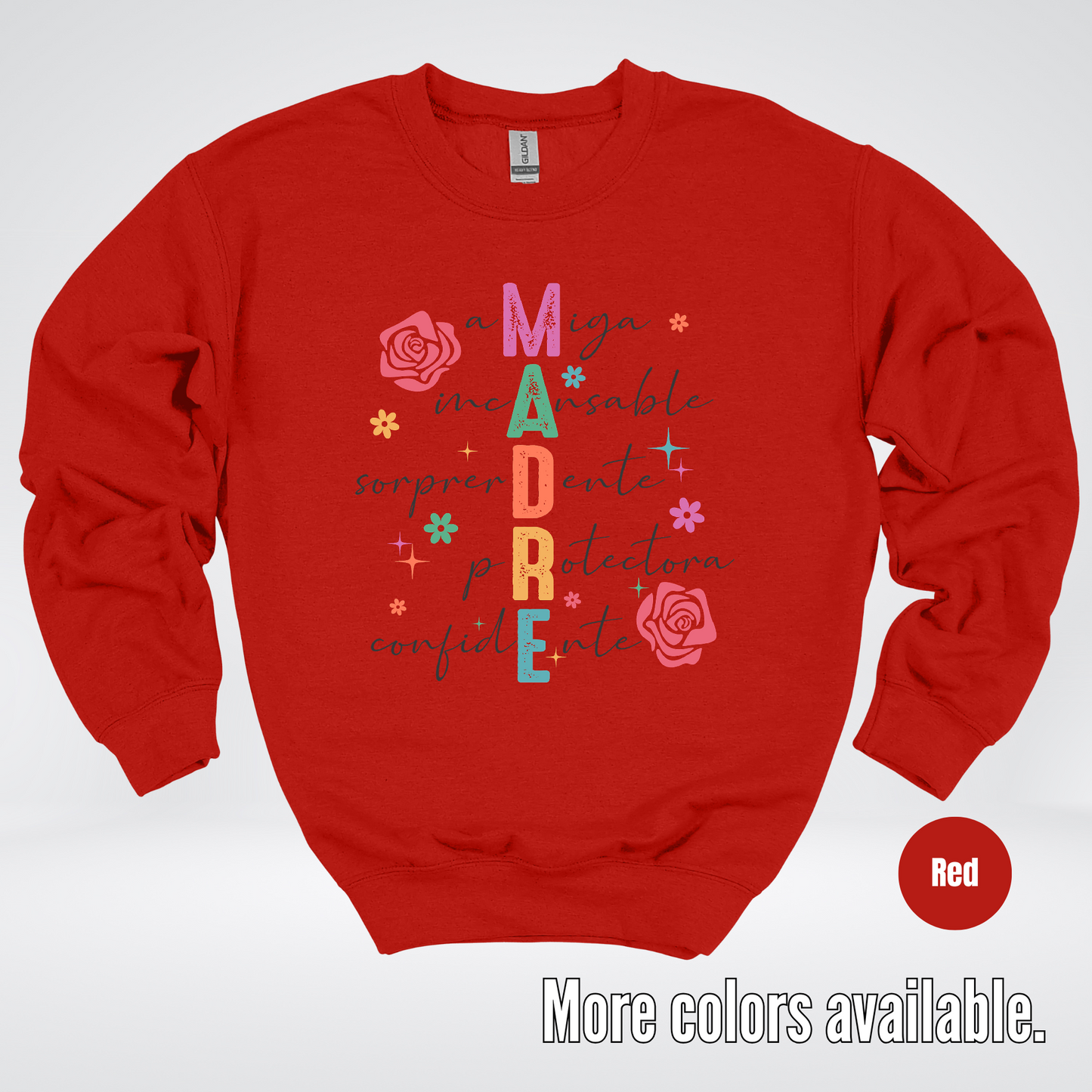 Madre Spanish Mother's Day Crewneck Sweatshirt