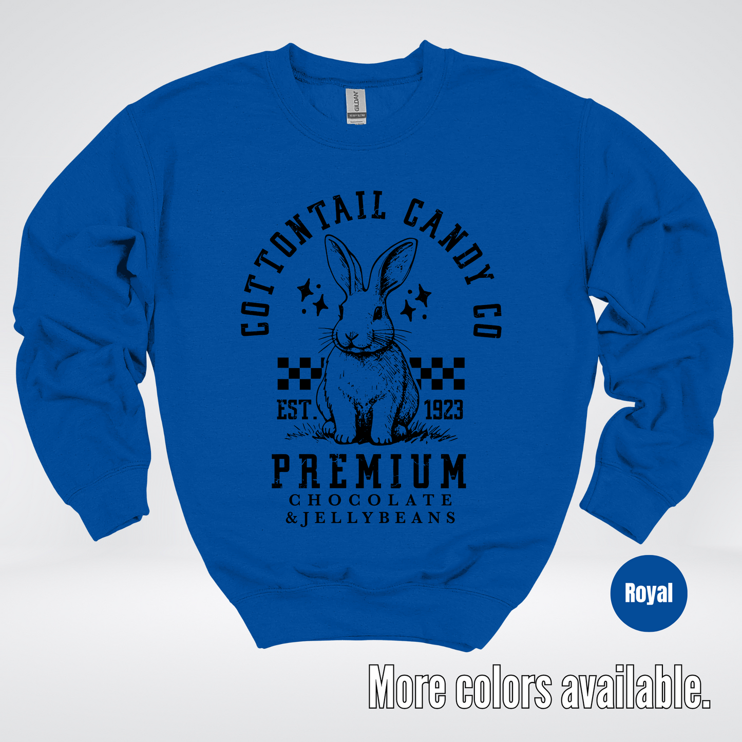 Cottontail Candy Co Premium - Black Design - Easter Crewneck Sweatshirt