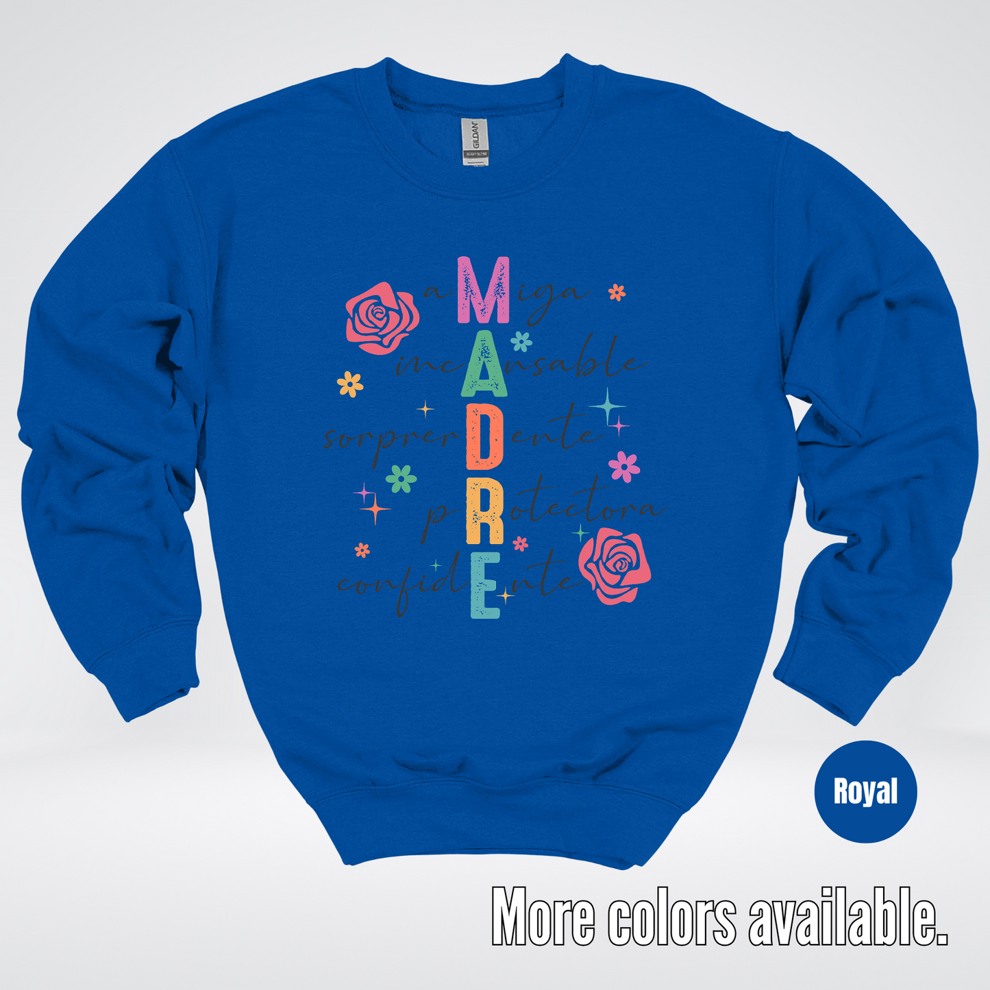 Madre Spanish Mother's Day Crewneck Sweatshirt