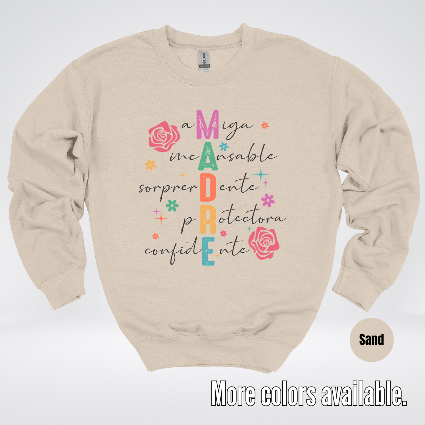 Madre Spanish Mother's Day Crewneck Sweatshirt