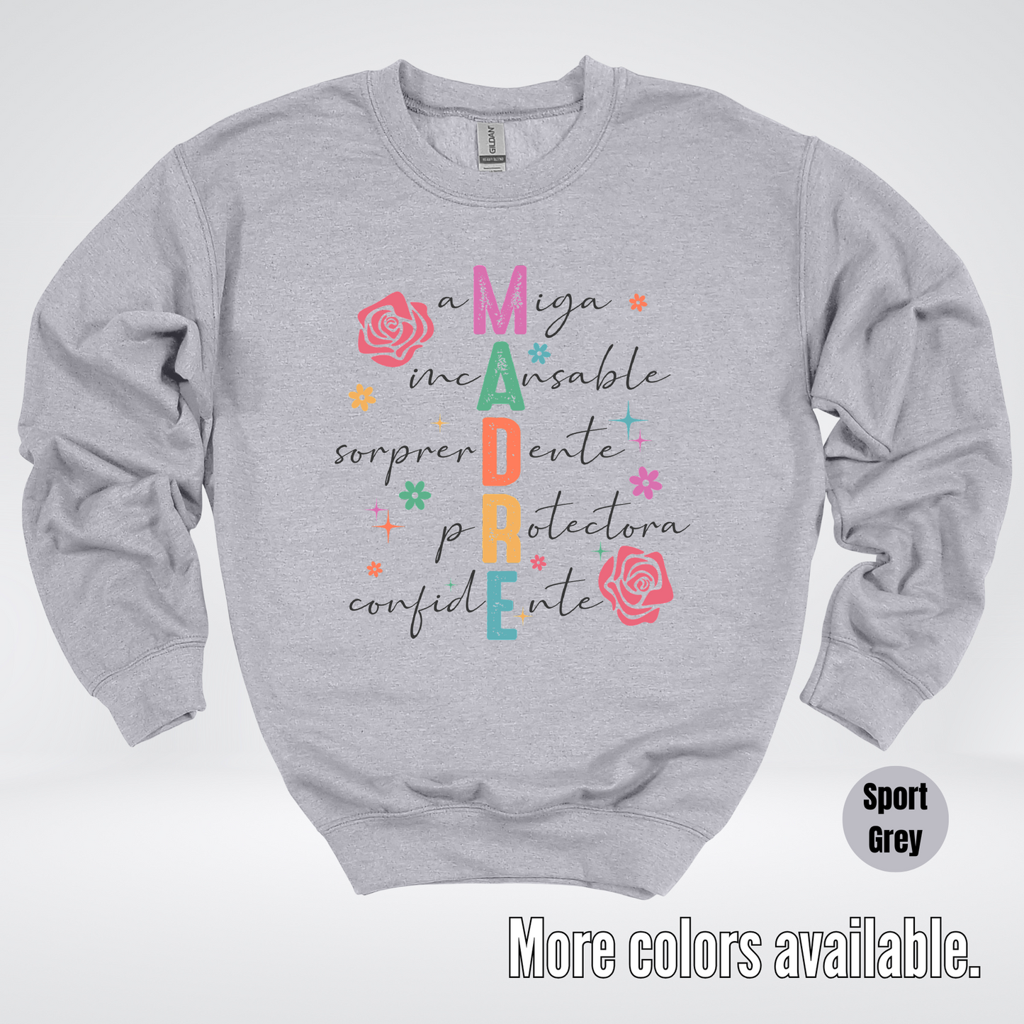 Madre Spanish Mother's Day Crewneck Sweatshirt