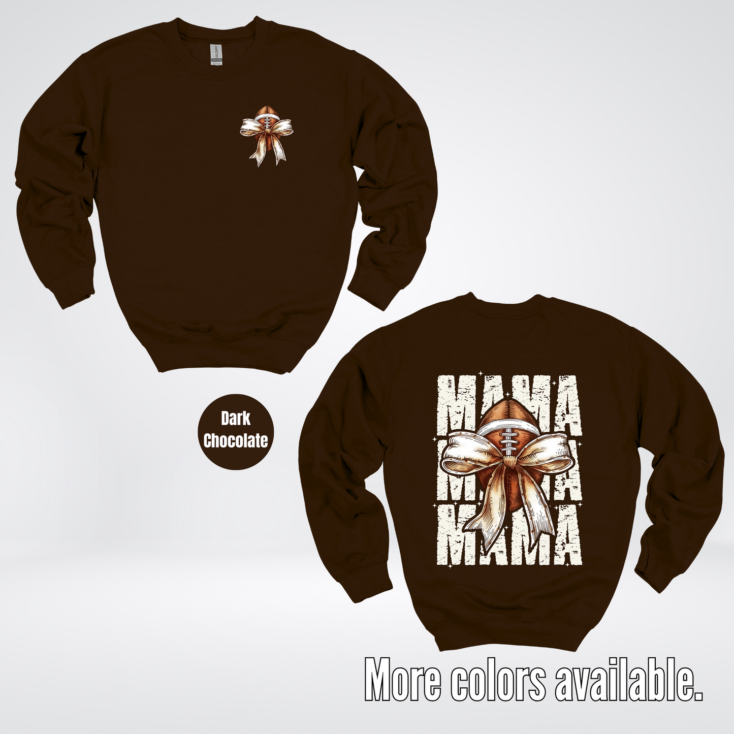Coquette Football Mama Crewneck Sweatshirt