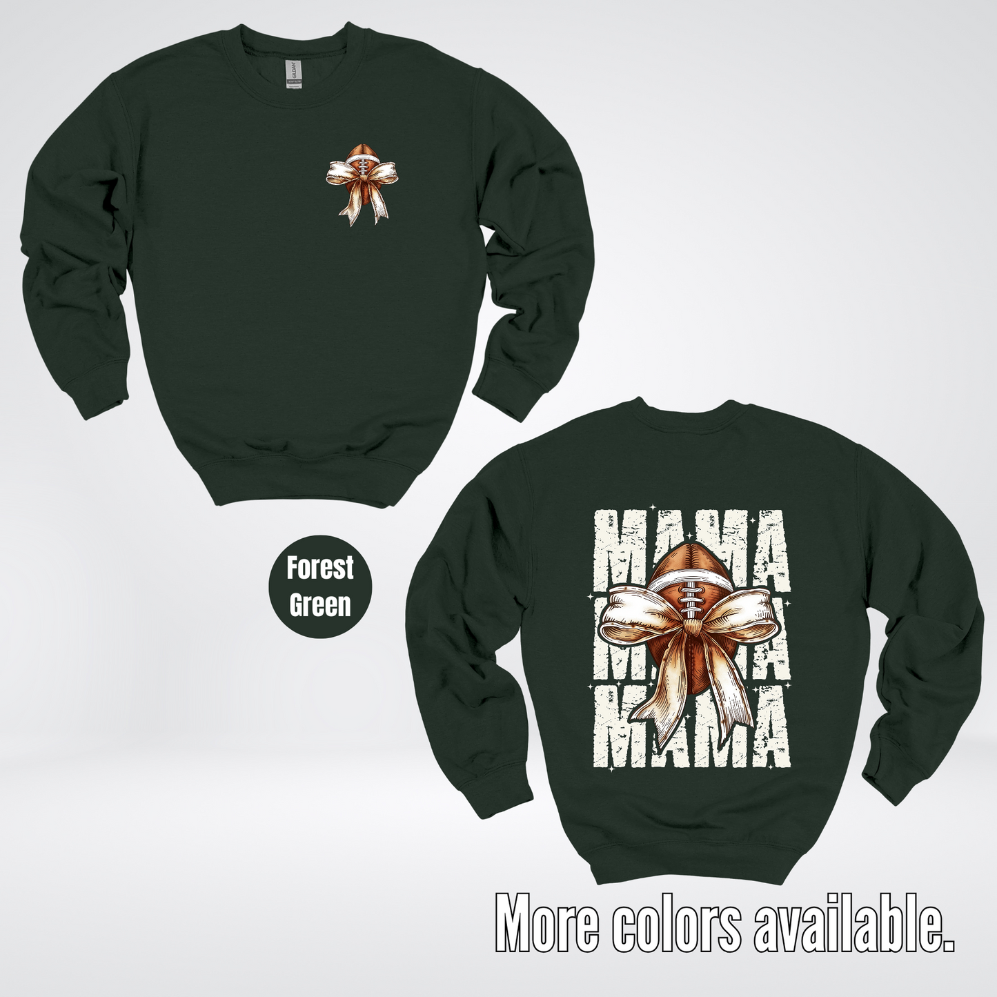 Coquette Football Mama Crewneck Sweatshirt