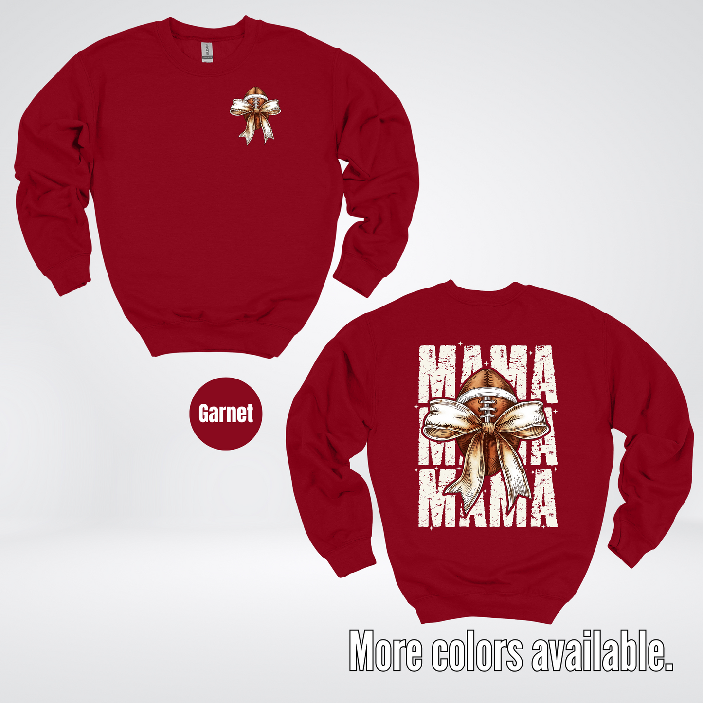 Coquette Football Mama Crewneck Sweatshirt