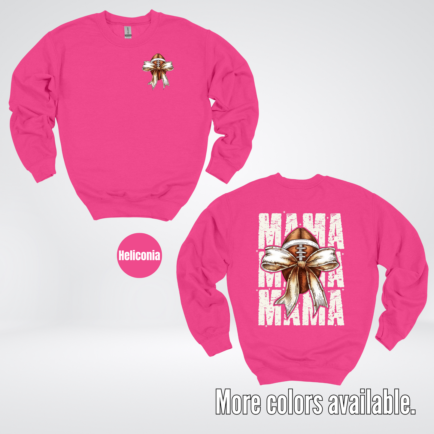 Coquette Football Mama Crewneck Sweatshirt