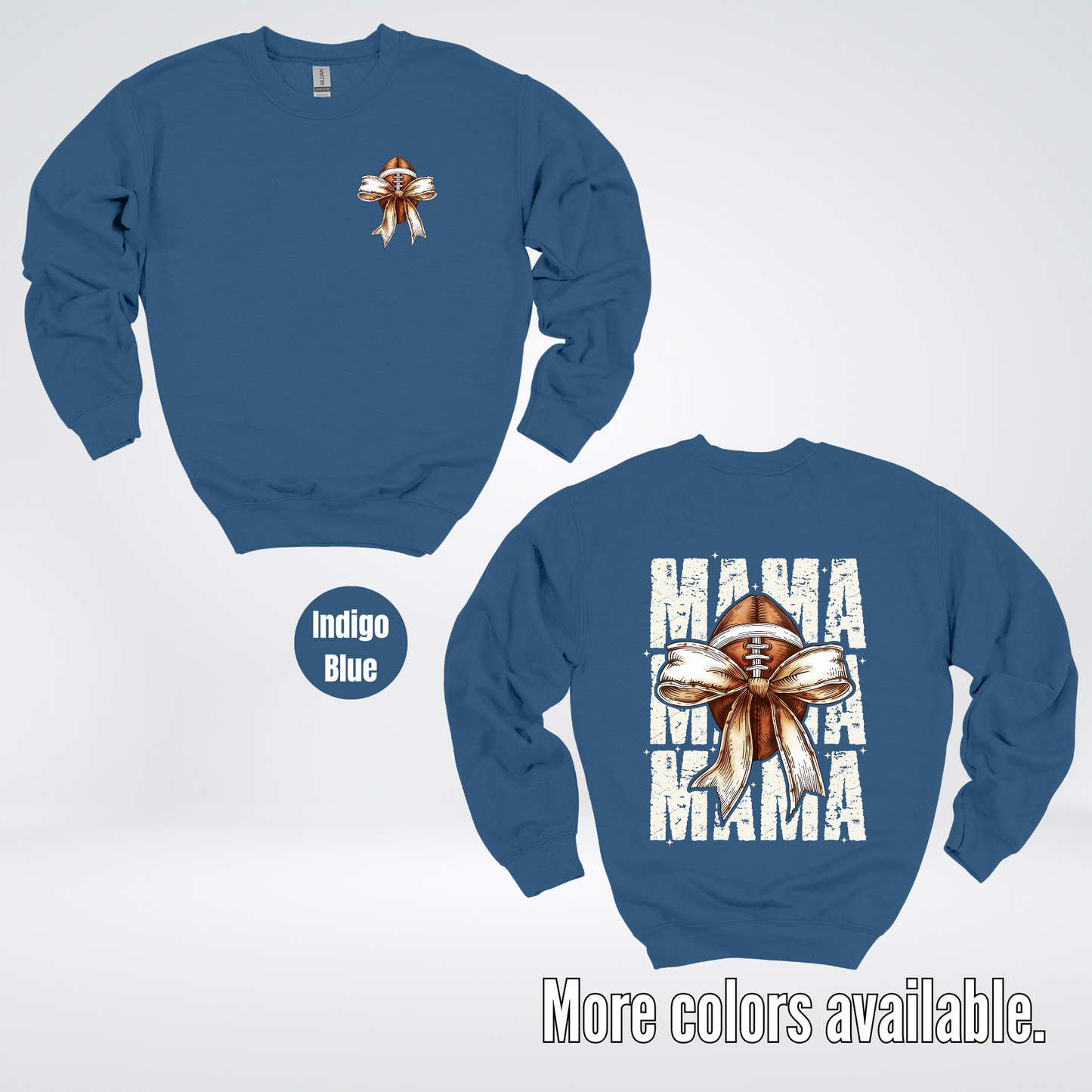 Coquette Football Mama Crewneck Sweatshirt