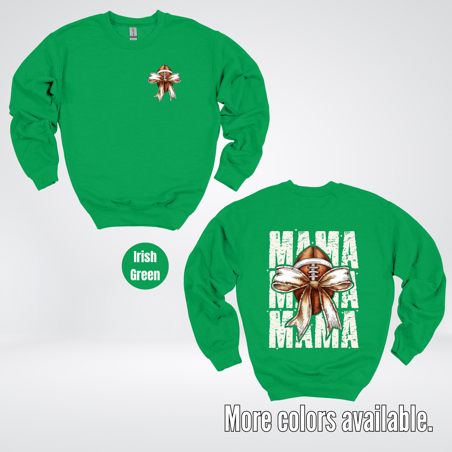 Coquette Football Mama Crewneck Sweatshirt