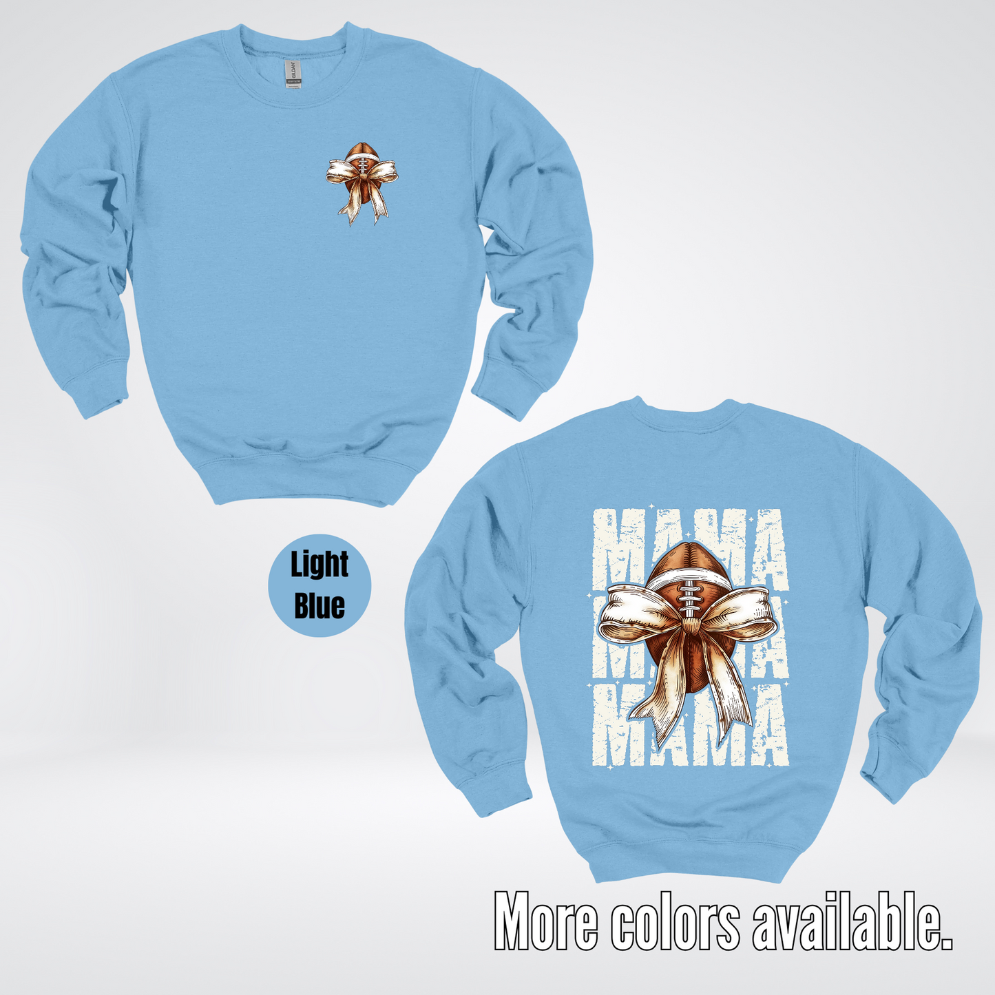 Coquette Football Mama Crewneck Sweatshirt