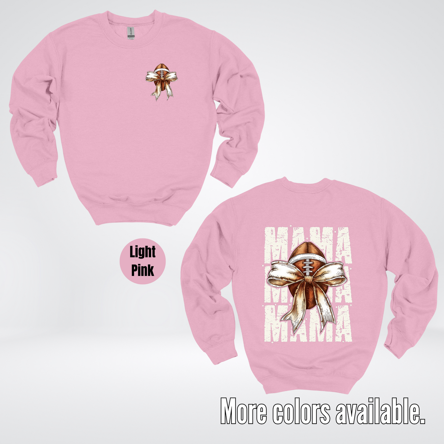 Coquette Football Mama Crewneck Sweatshirt