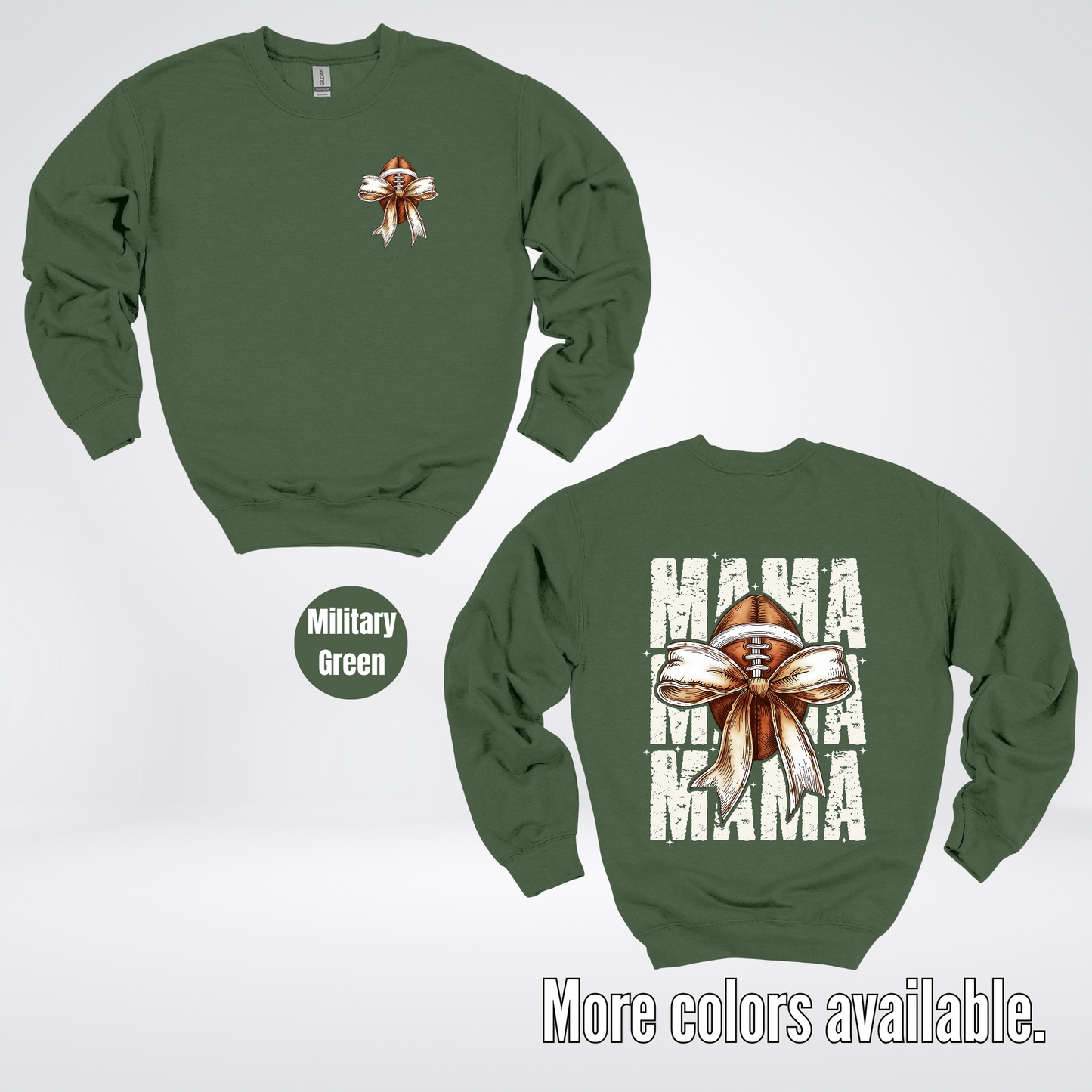 Coquette Football Mama Crewneck Sweatshirt