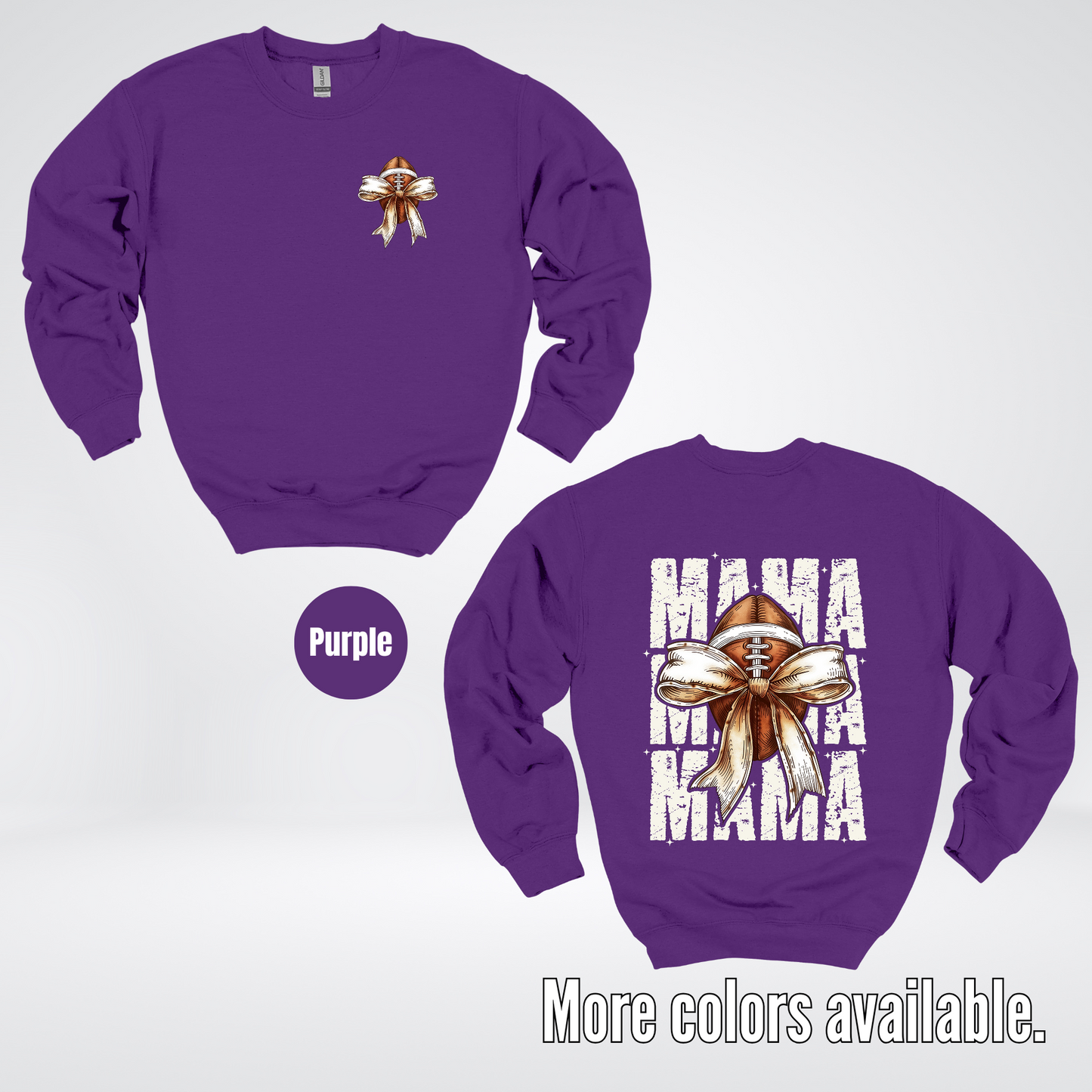 Coquette Football Mama Crewneck Sweatshirt