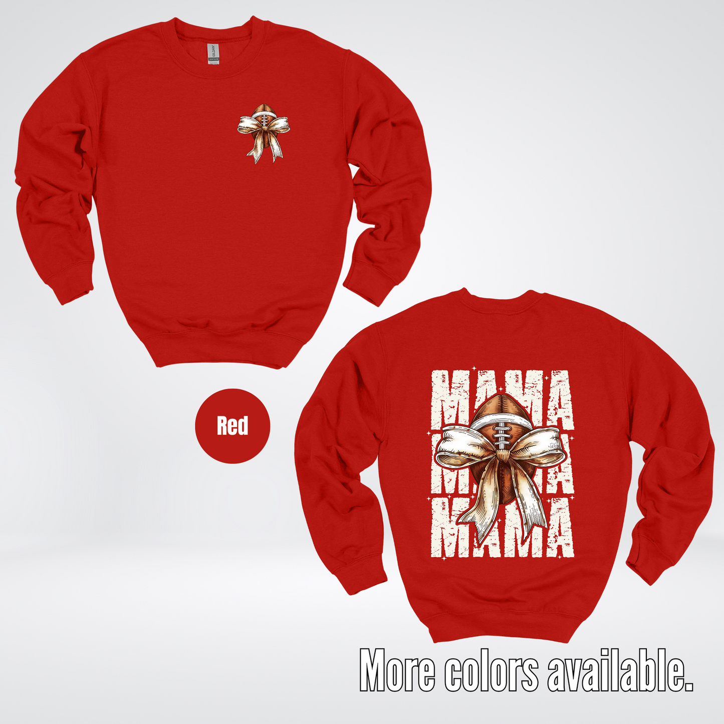 Coquette Football Mama Crewneck Sweatshirt