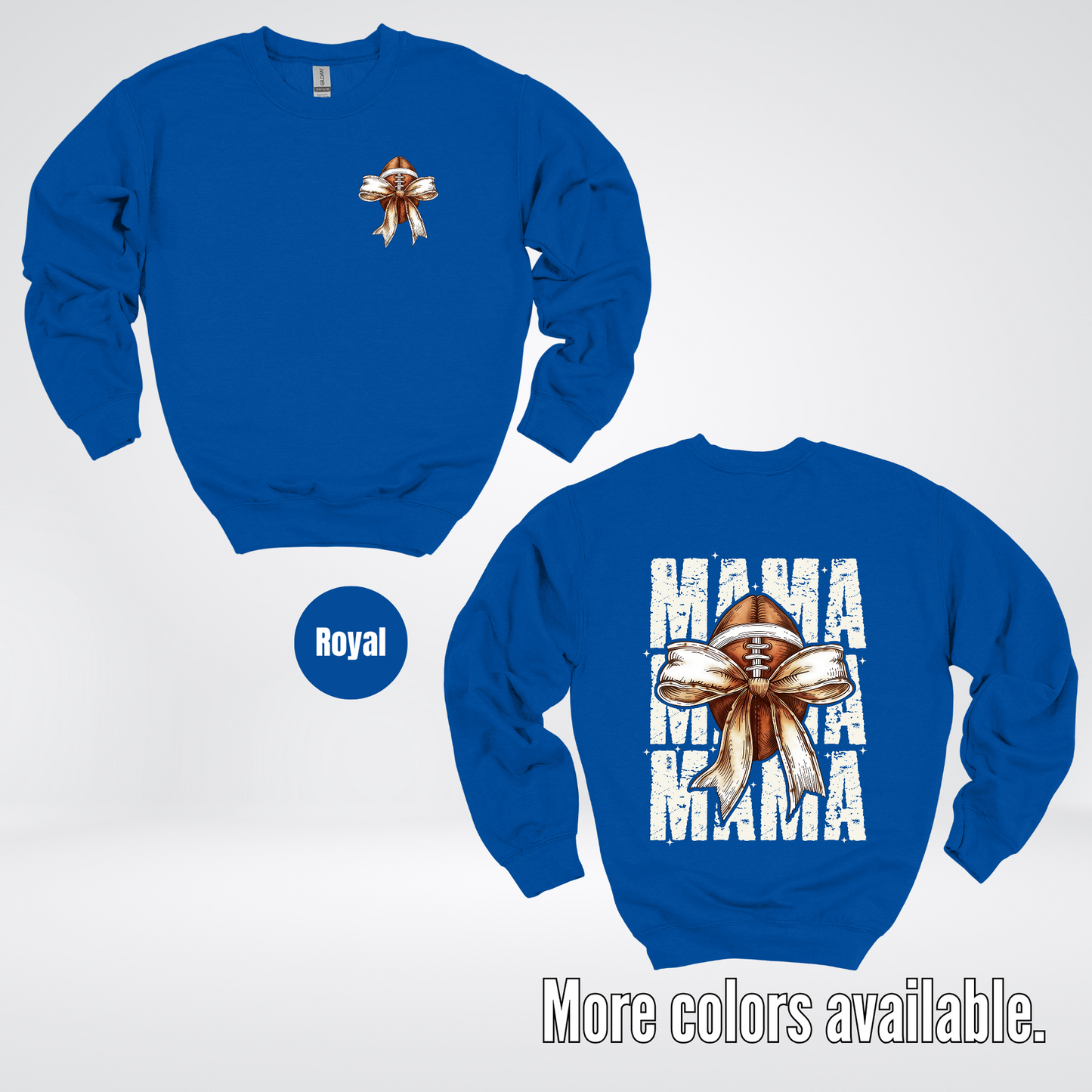 Coquette Football Mama Crewneck Sweatshirt