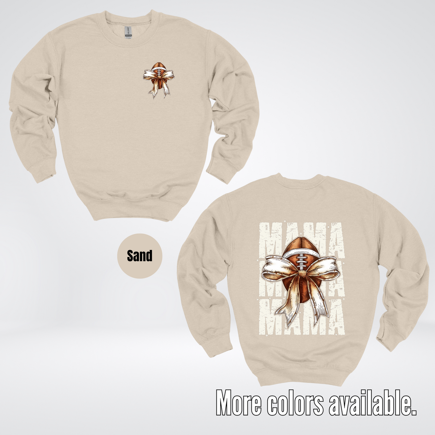 Coquette Football Mama Crewneck Sweatshirt