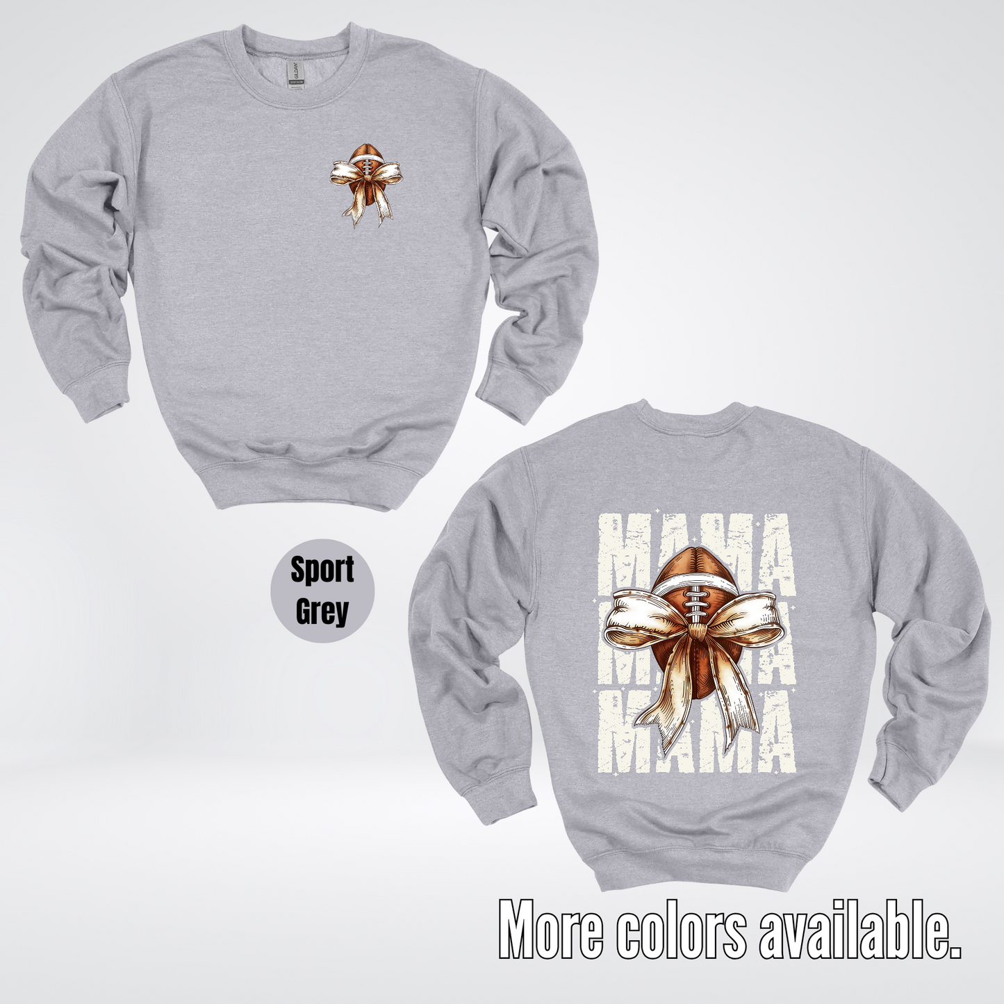 Coquette Football Mama Crewneck Sweatshirt