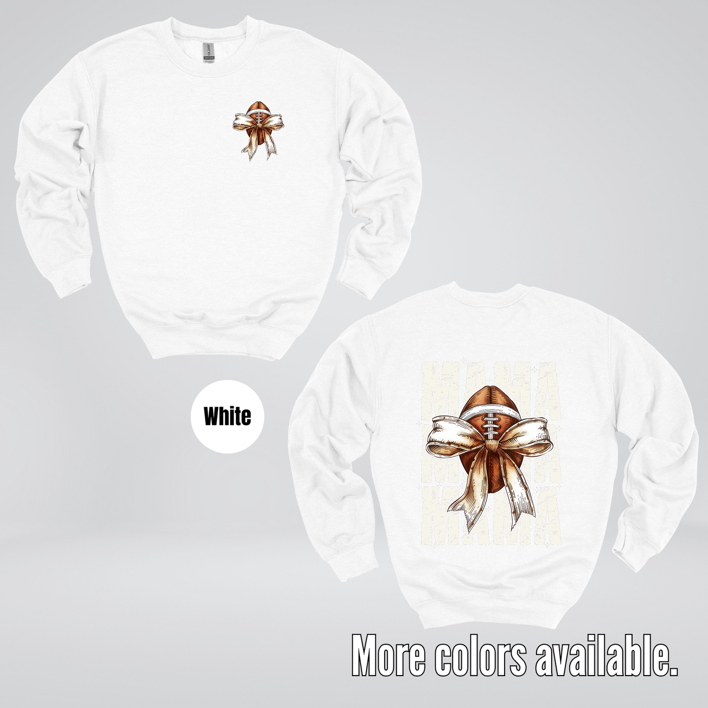 Coquette Football Mama Crewneck Sweatshirt