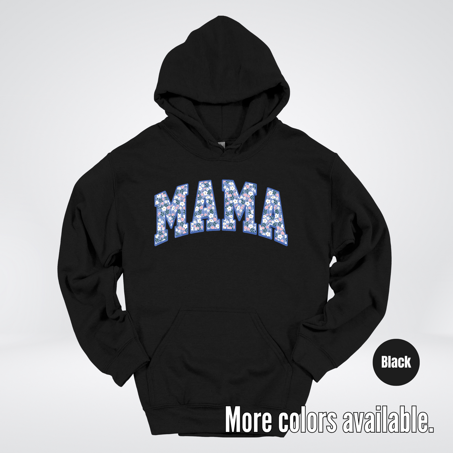 Mama Blue Bell Floral Hoodie