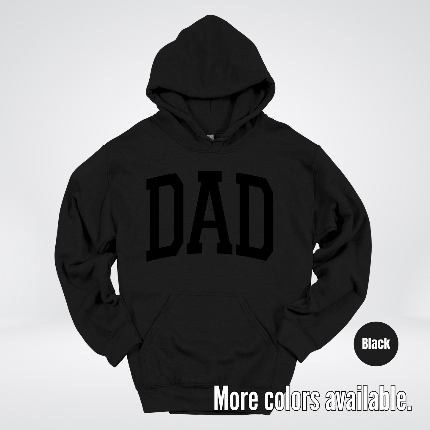 DAD Varsity Font - Black Design - Hoodie