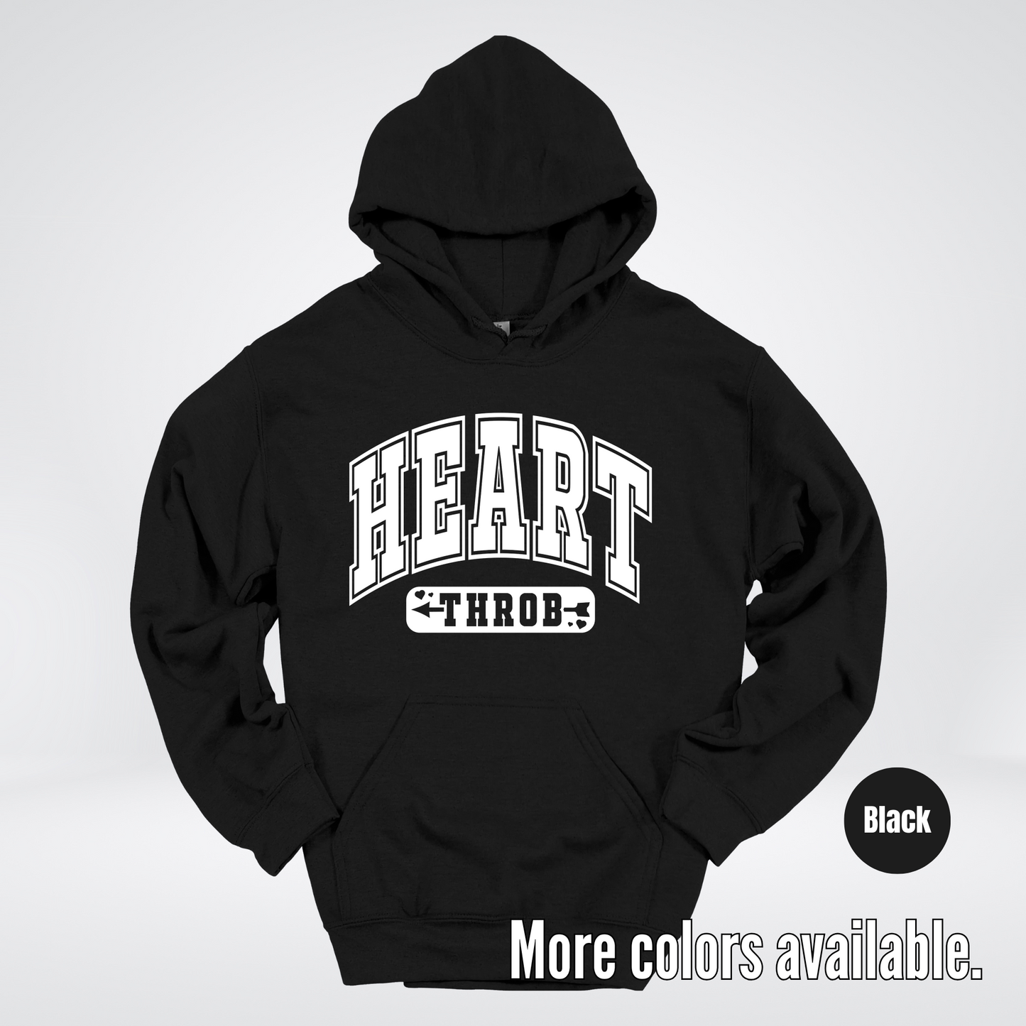 Heart Throb - White Design - Hoodie
