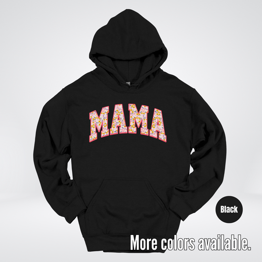 Mama Floral Pink Hoodie