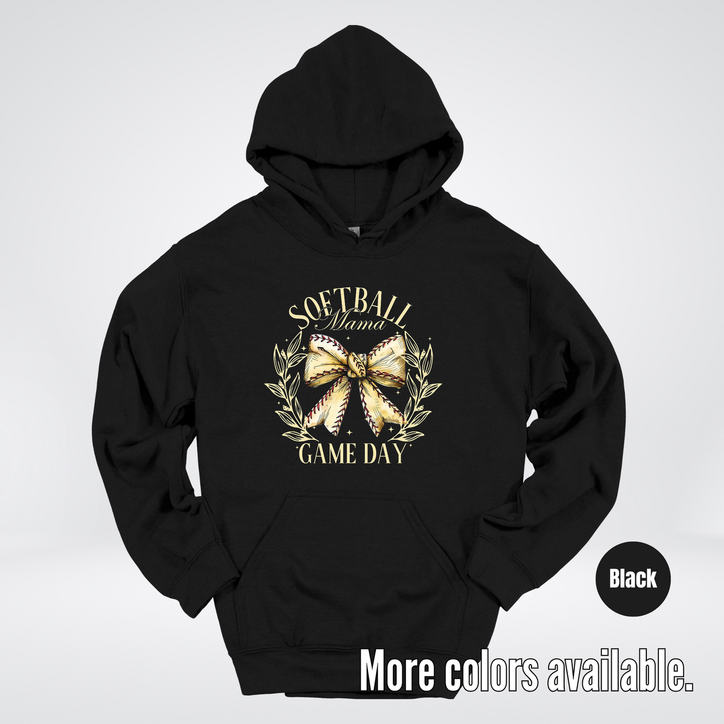Softball Mama Game Day Coquette Hoodie