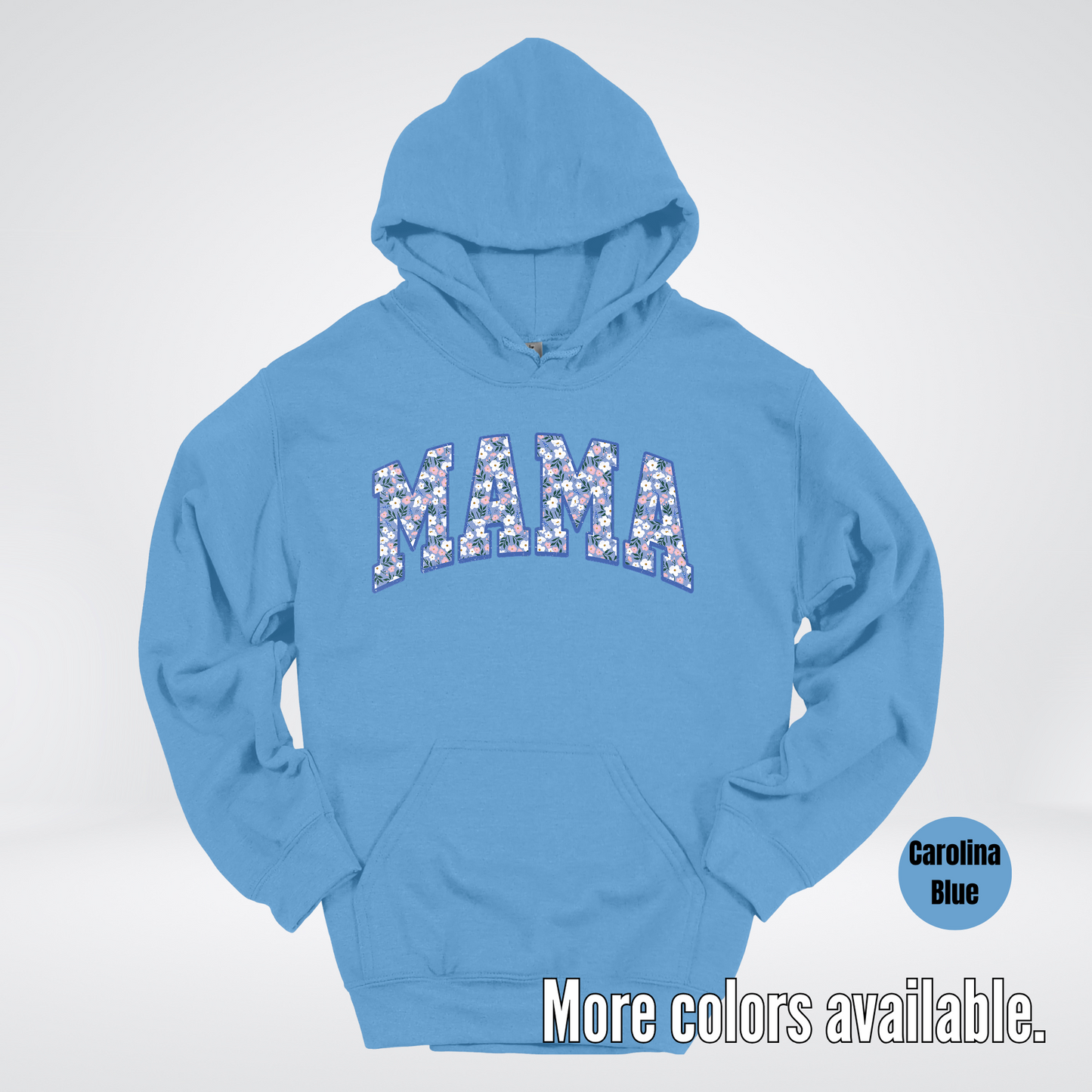 Mama Blue Bell Floral Hoodie