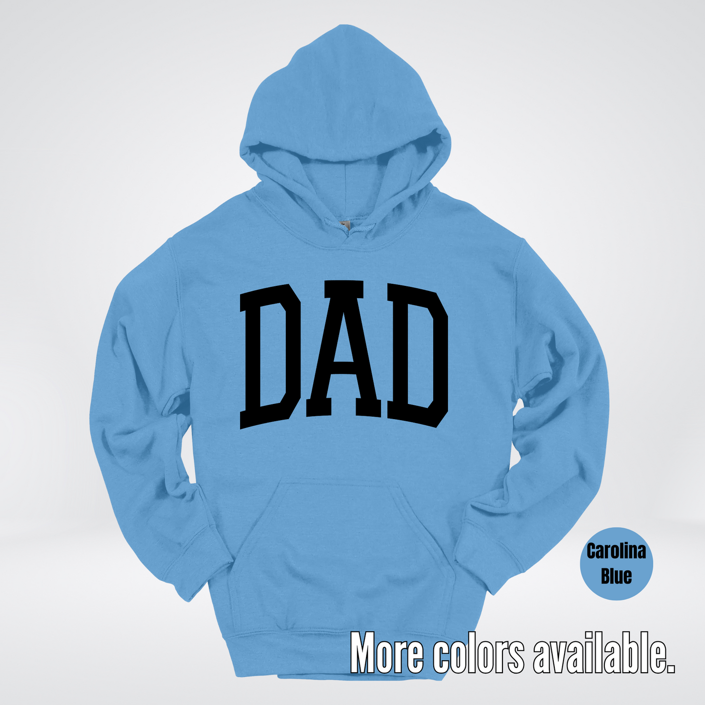 DAD Varsity Font - Black Design - Hoodie