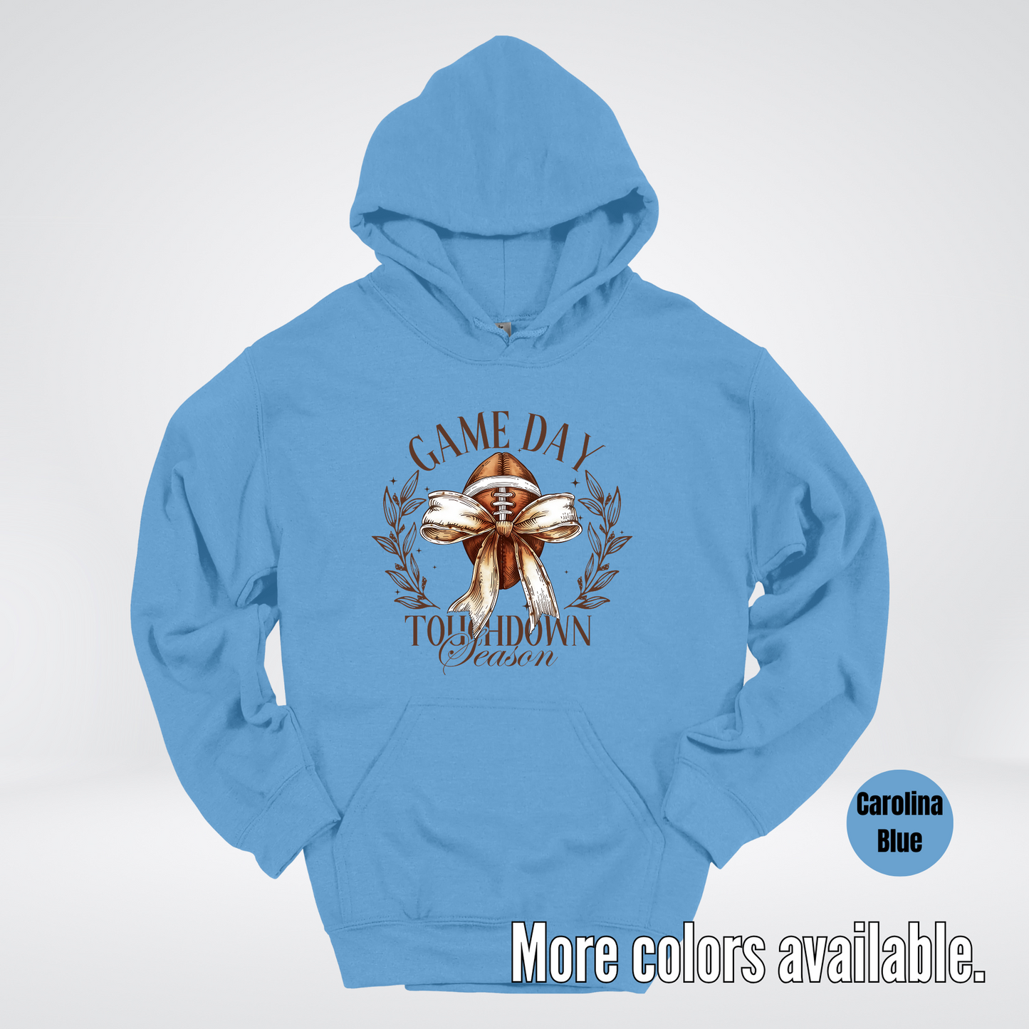 Game Day Touchdown Season Football Coquette Hoodie