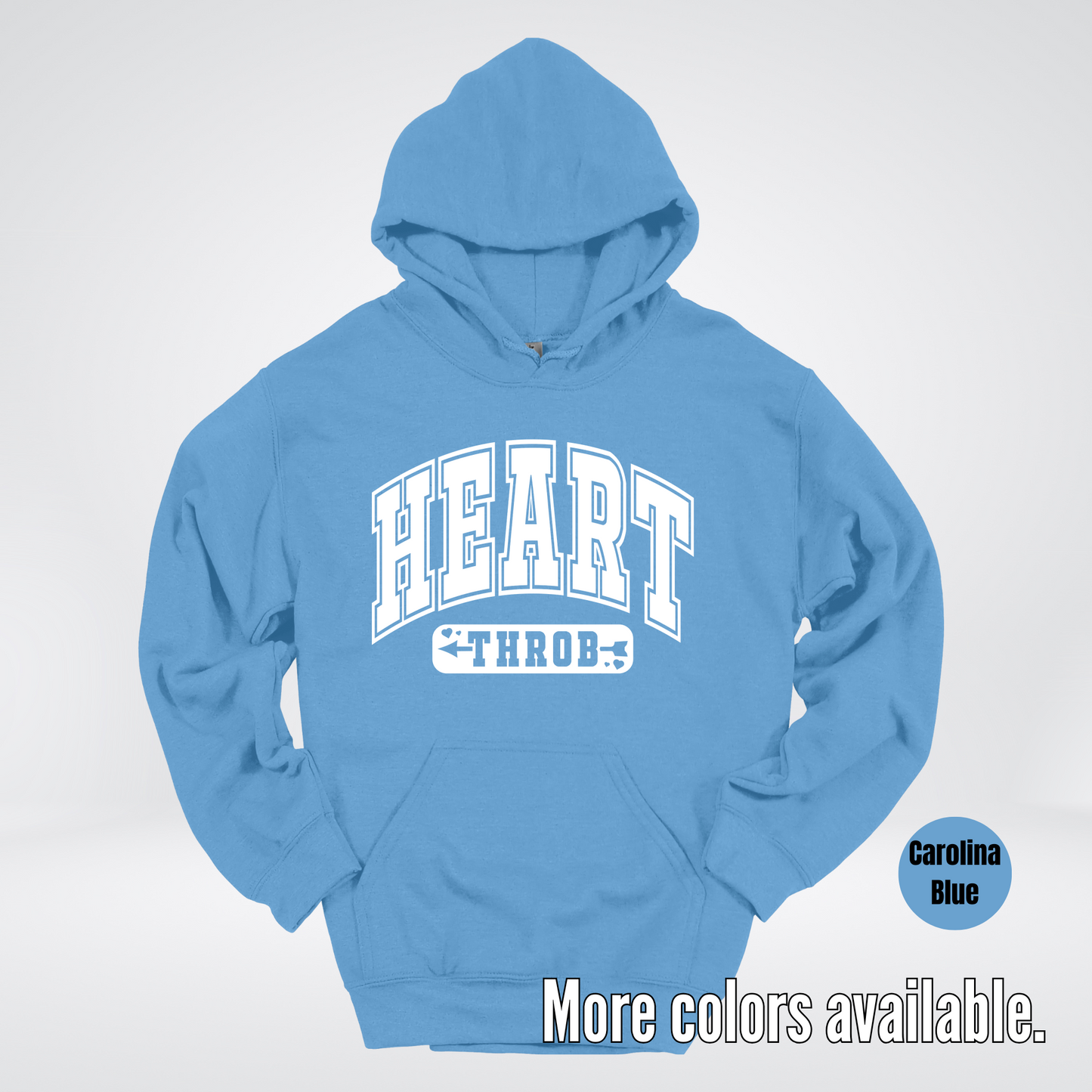 Heart Throb - White Design - Hoodie