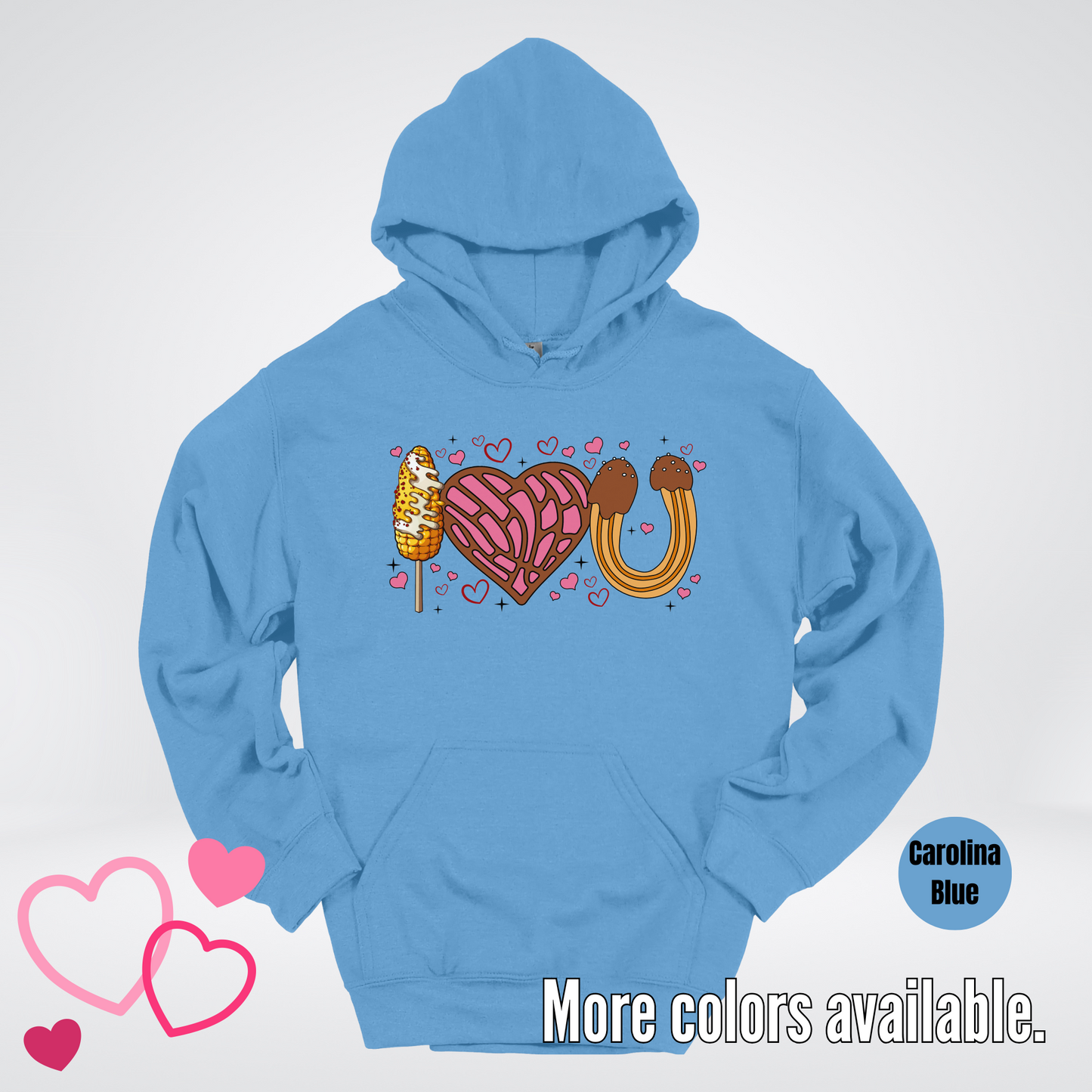 I Love You Elote Concha Churro Hoodie