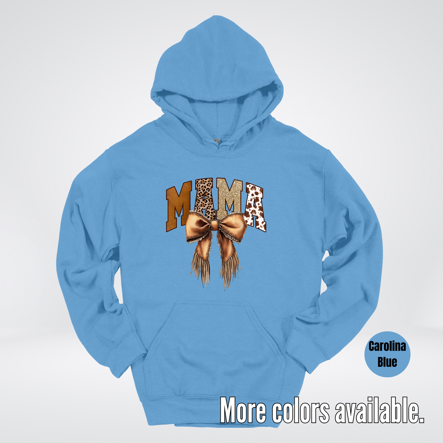 MAMA Western Coquette Leather Bow And Tassels Hoodie