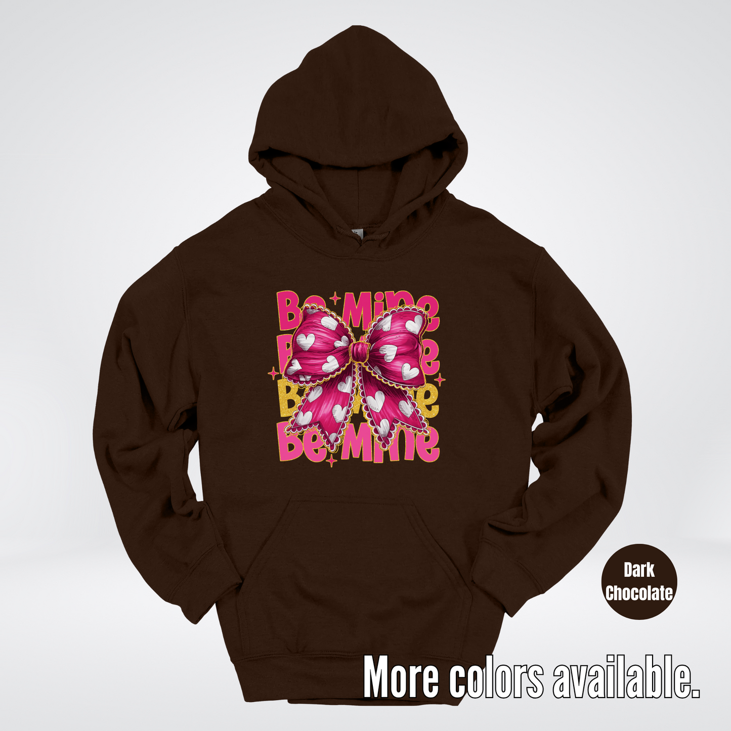 Be Mine Coquette Pink & Gold Hoodie