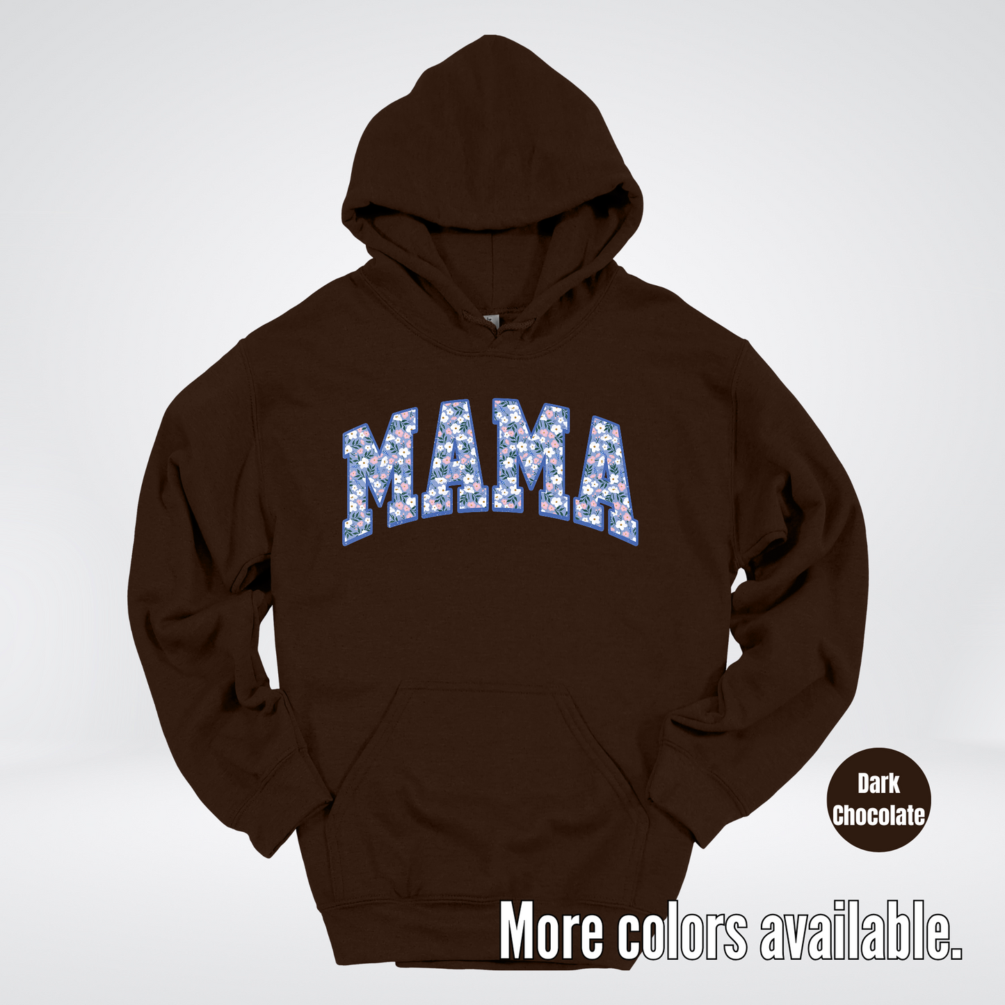 Mama Blue Bell Floral Hoodie