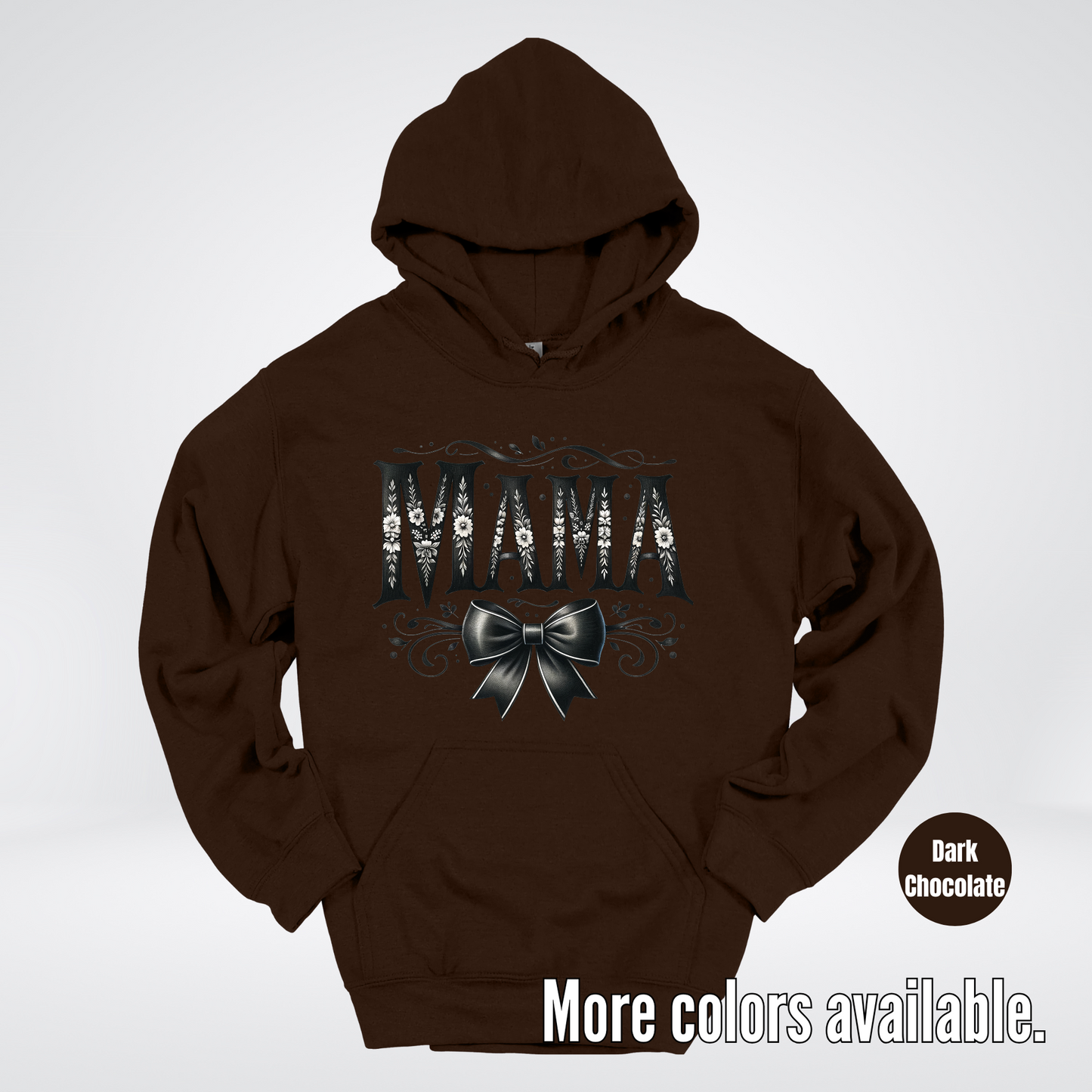Mama Black & White Coquette Hoodie