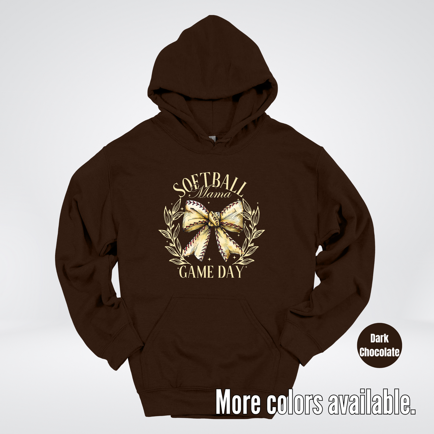 Softball Mama Game Day Coquette Hoodie