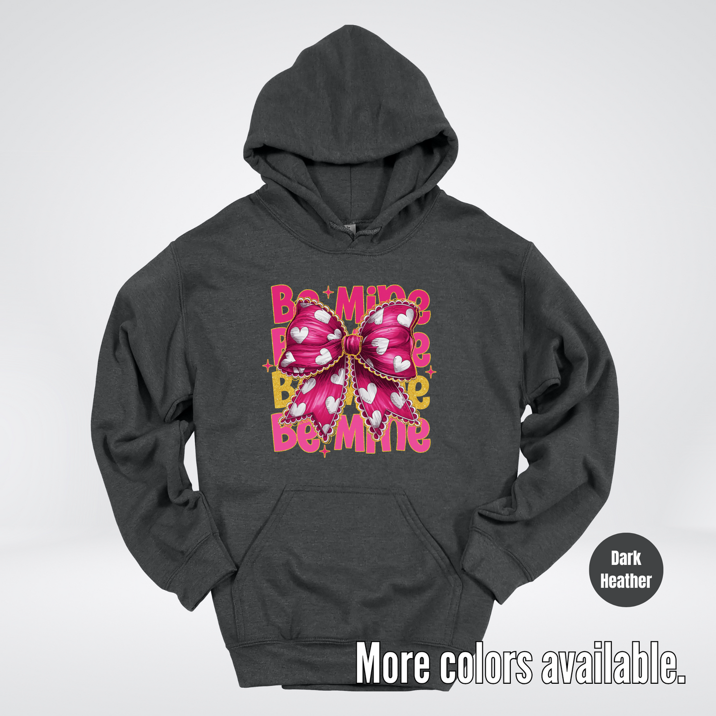 Be Mine Coquette Pink & Gold Hoodie
