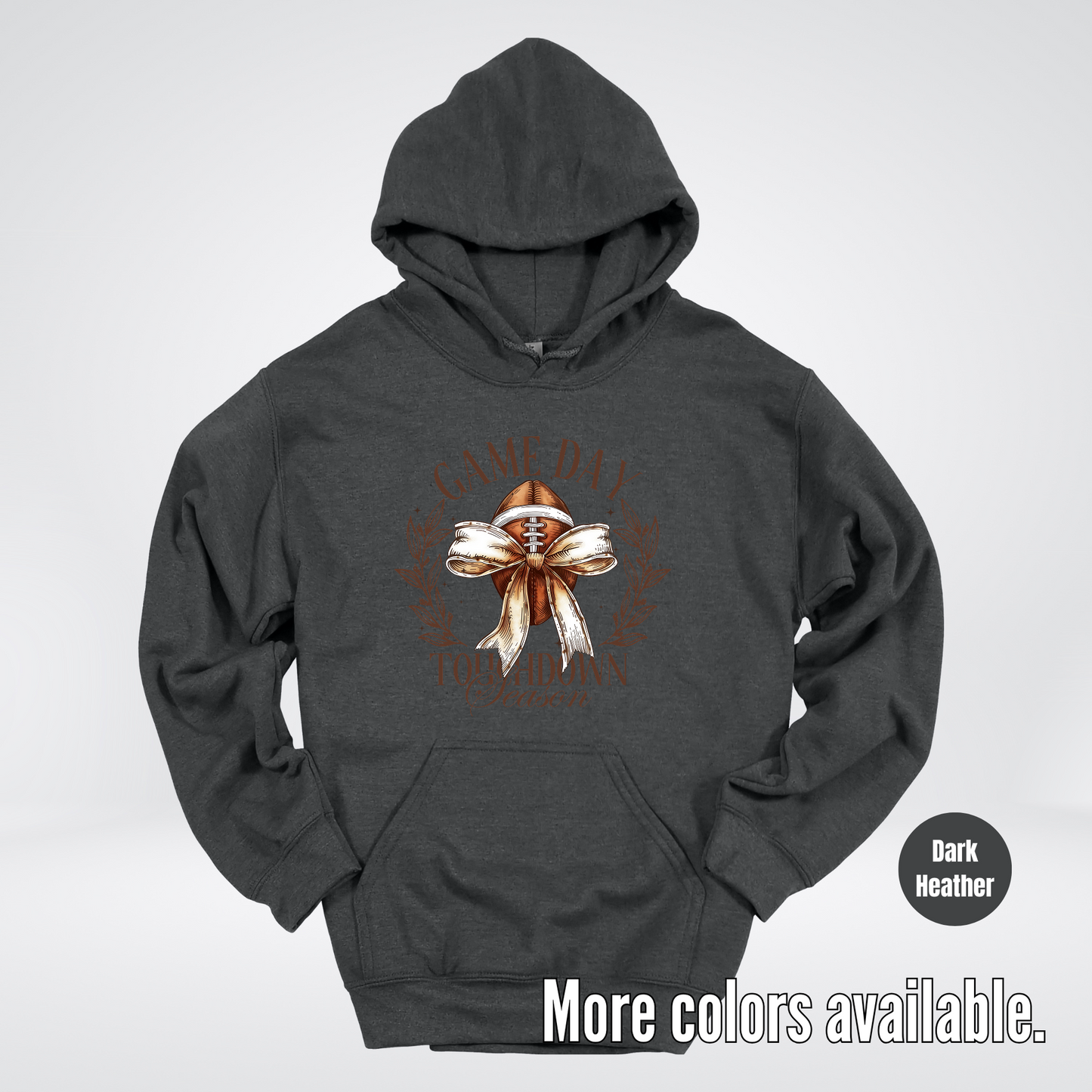 Game Day Touchdown Season Football Coquette Hoodie