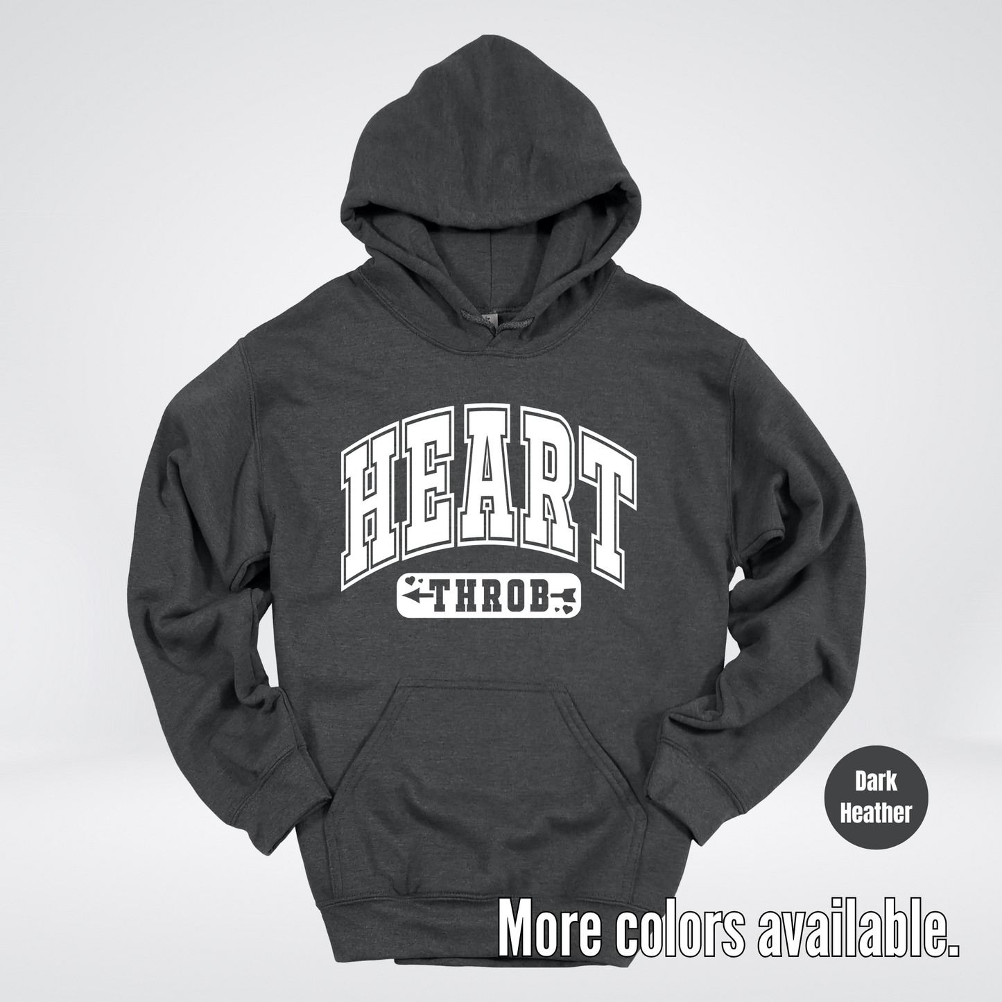 Heart Throb - White Design - Hoodie