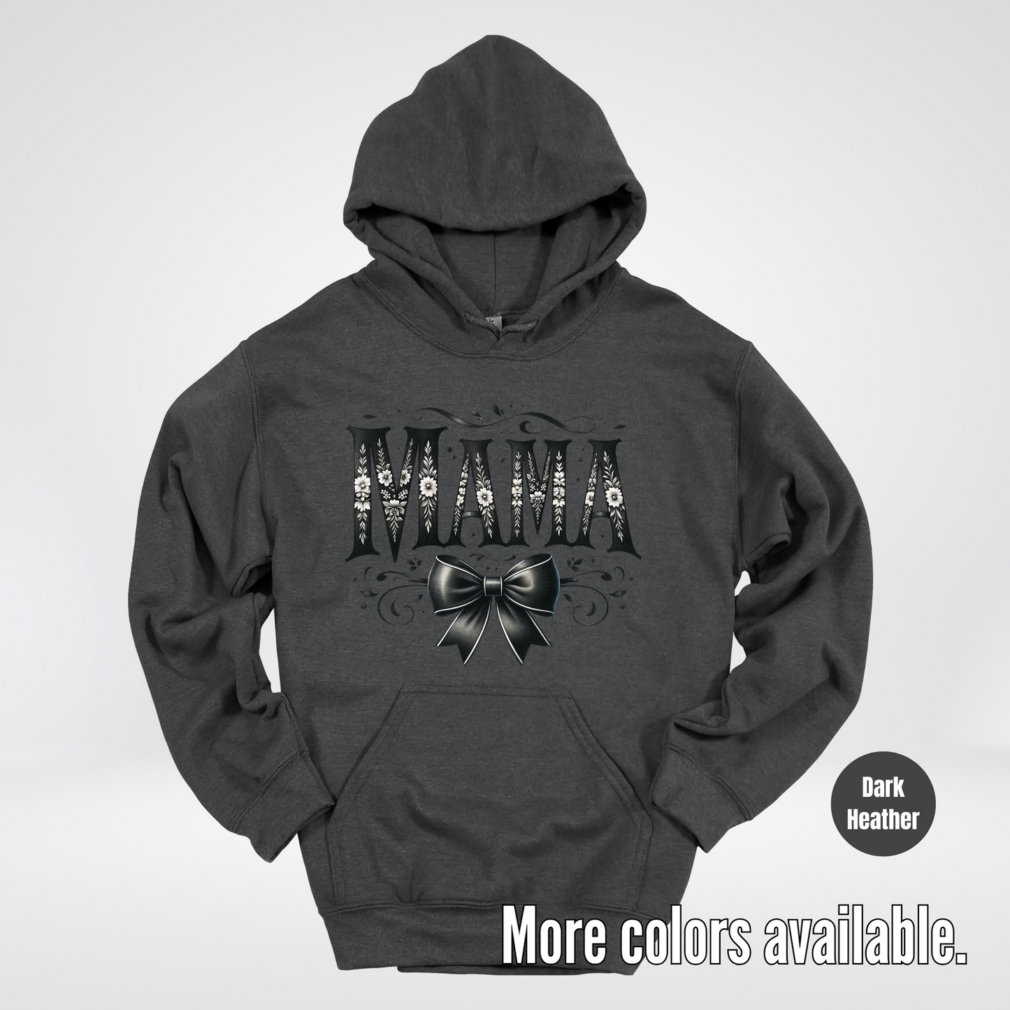 Mama Black & White Coquette Hoodie