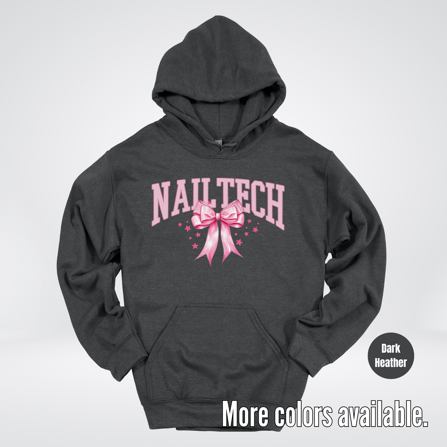 Nail Tech Varsity Pink Coquette Hoodie
