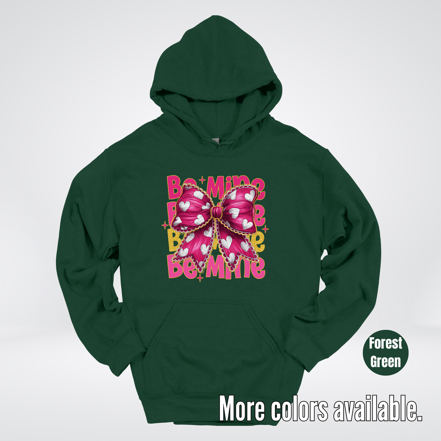 Be Mine Coquette Pink & Gold Hoodie