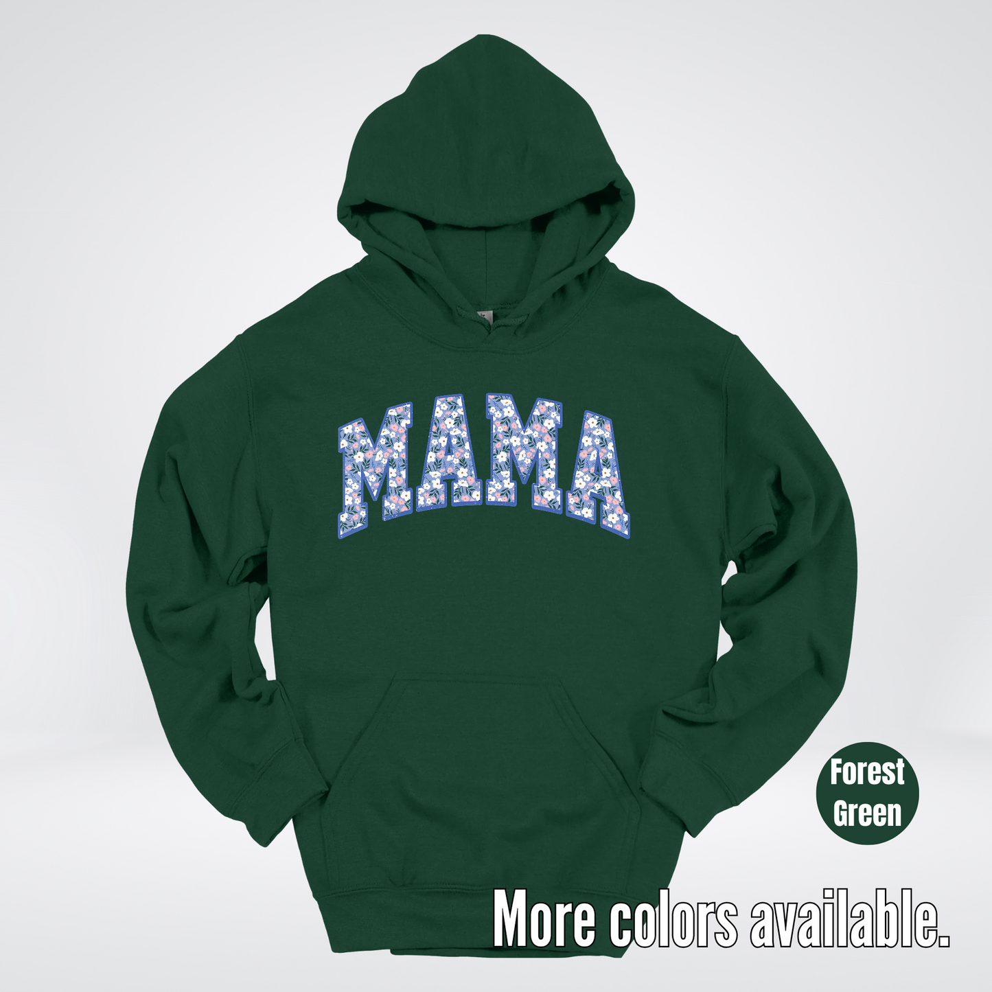 Mama Blue Bell Floral Hoodie