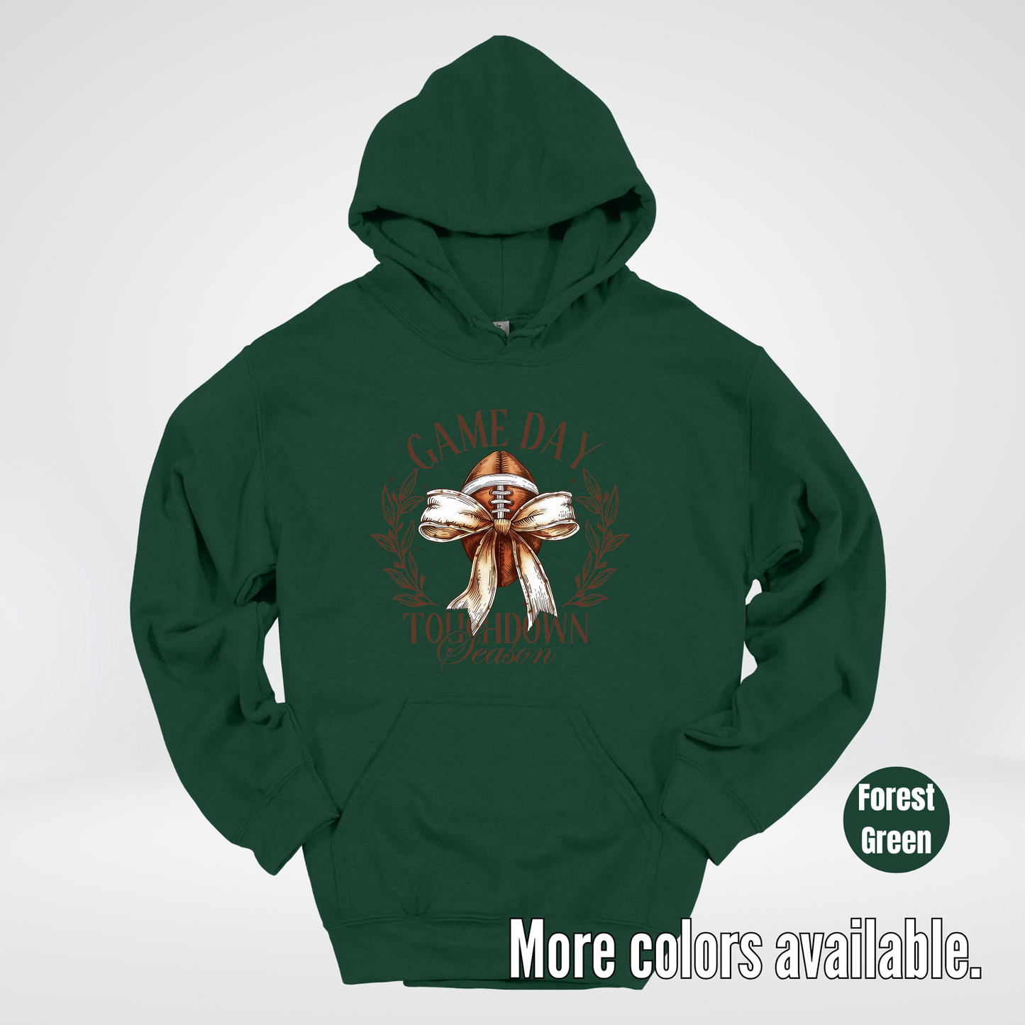 Game Day Touchdown Season Football Coquette Hoodie