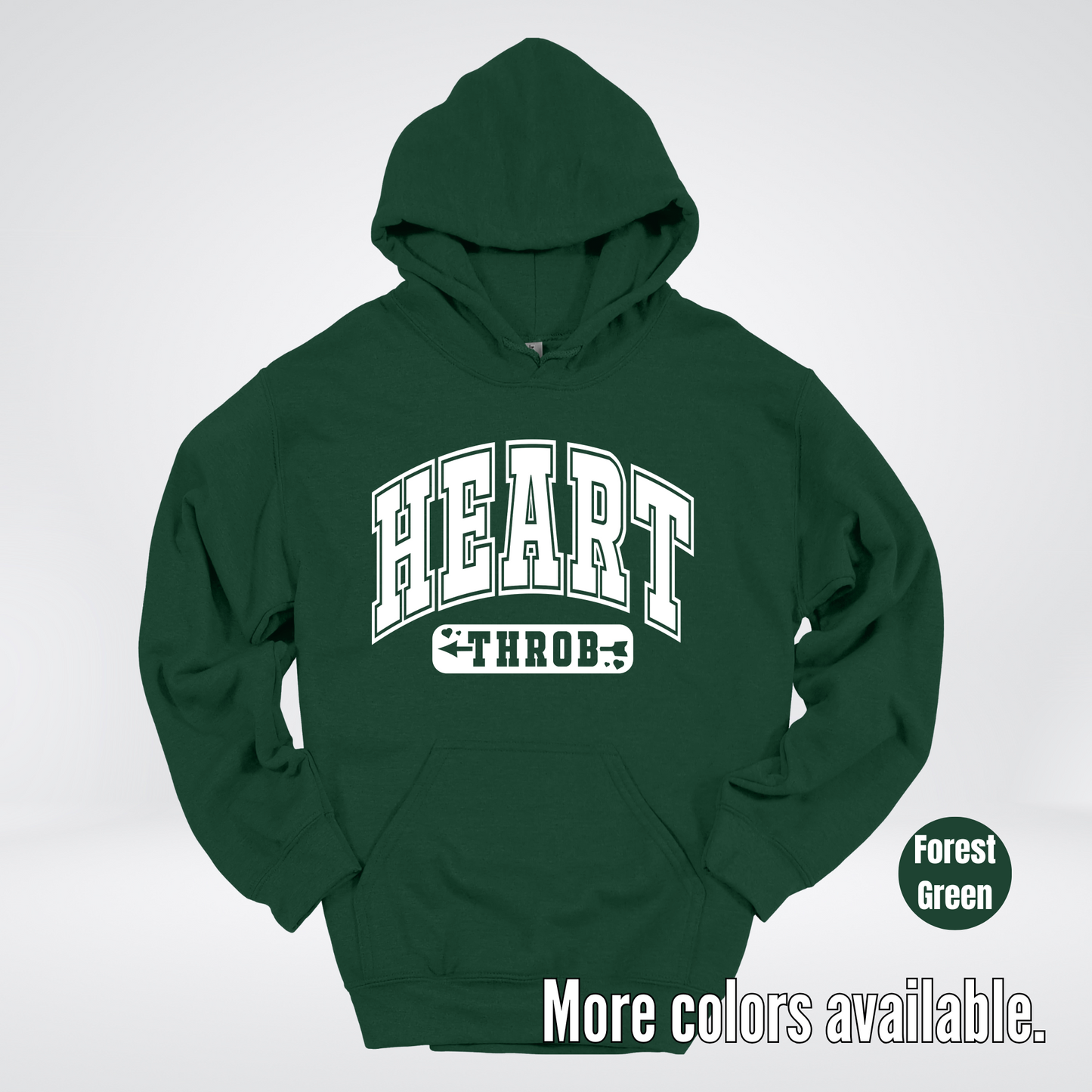 Heart Throb - White Design - Hoodie