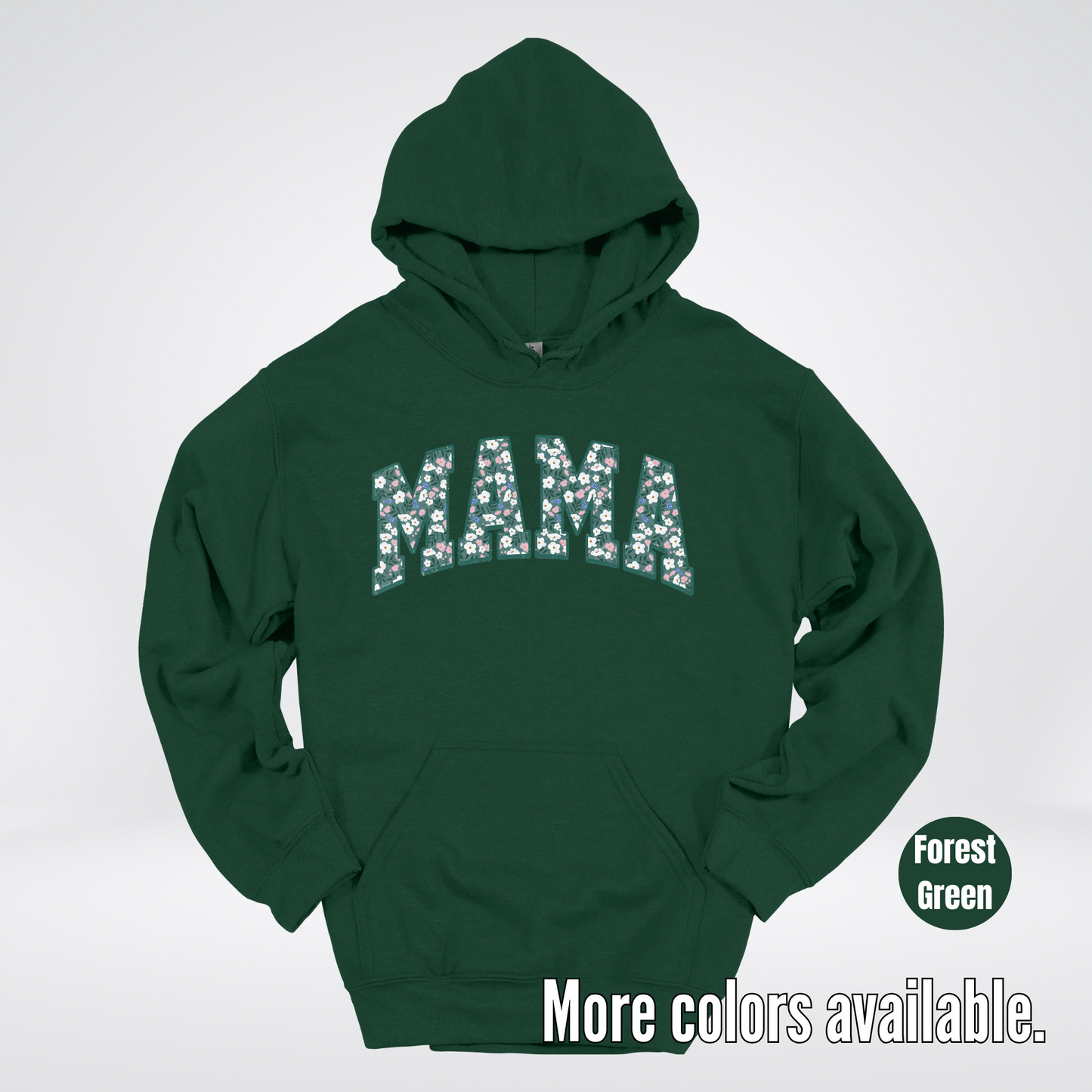 Mama Floral Green Hoodie