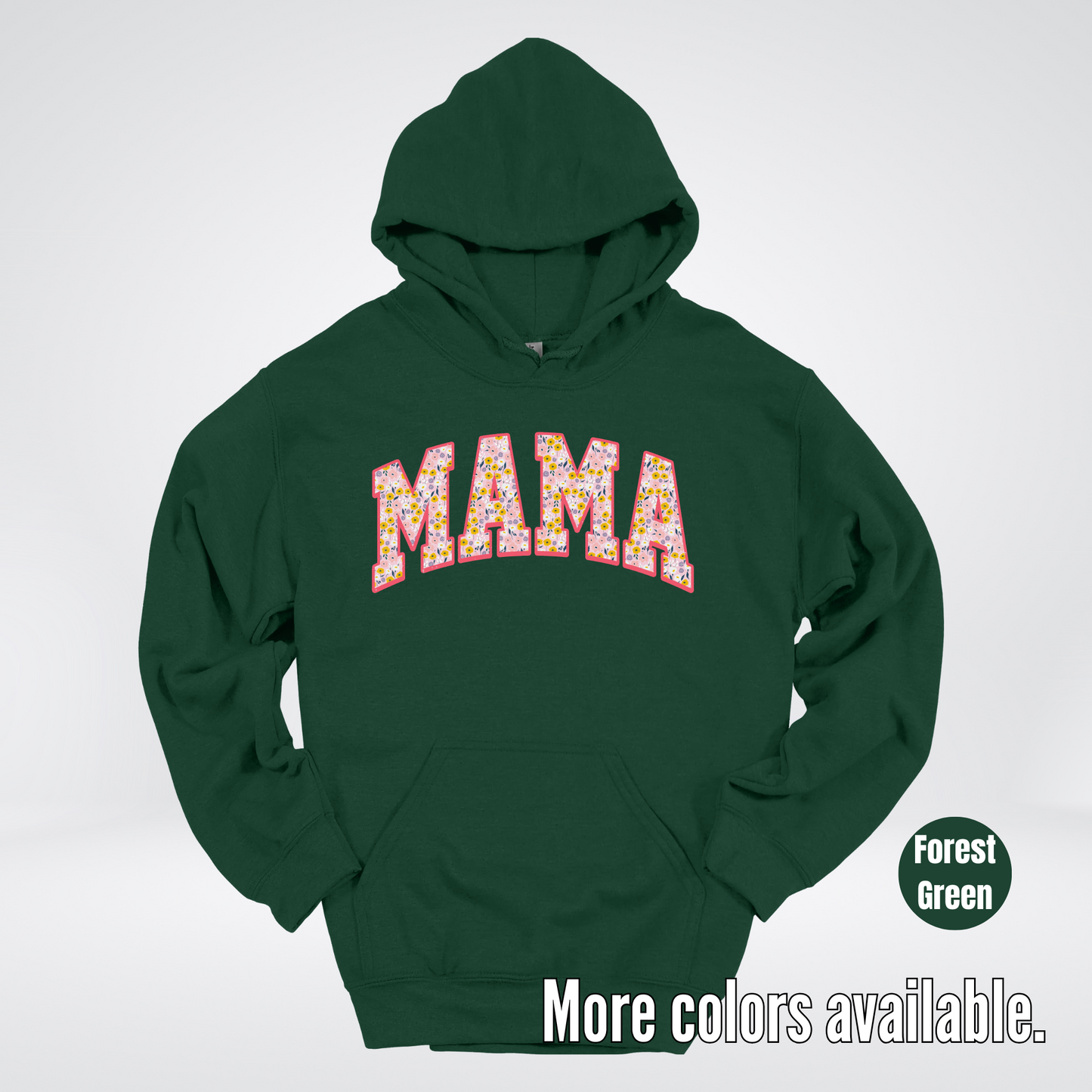 Mama Floral Pink Hoodie