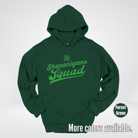 Shenanigans Squad - Green Design - St. Patrick's Day Hoodie