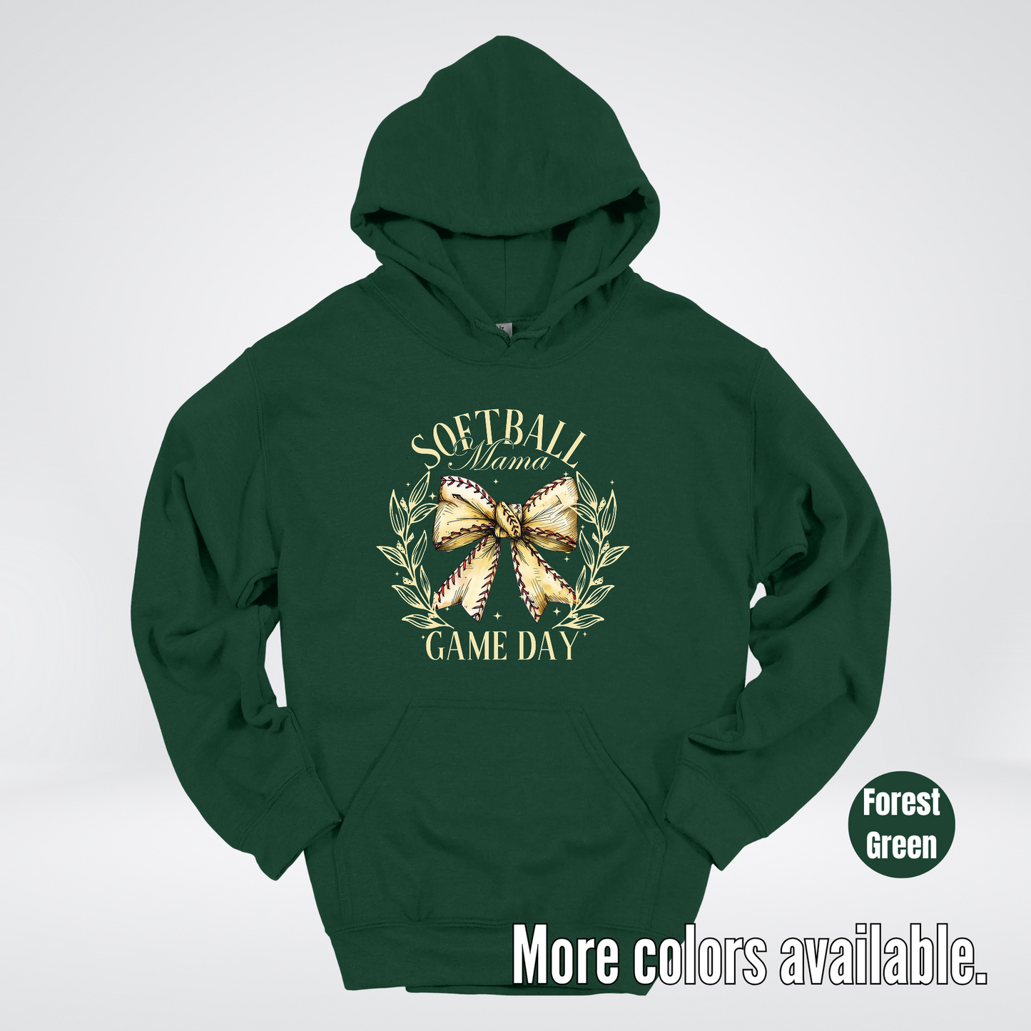 Softball Mama Game Day Coquette Hoodie